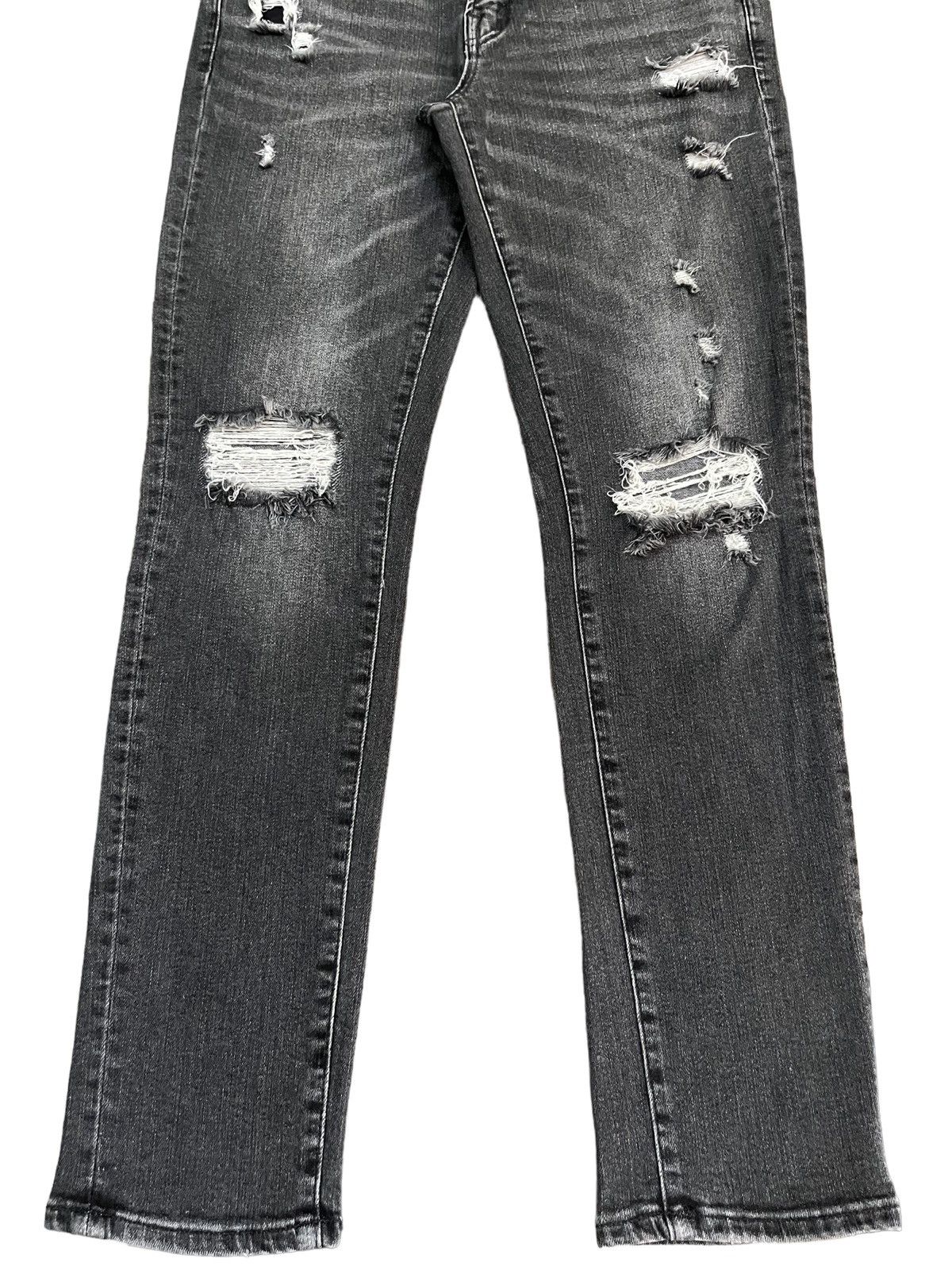 14th Addiction Vintage Japanese Brand Trash Deep Dark Black Distressed Jean Size US 32 / EU 48 - 5 Thumbnail