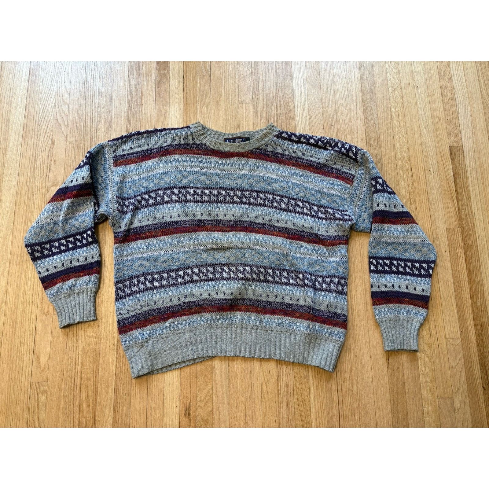 Liberty Vintage Liberty Men's Knitted Oversized Sweater Size L Size US L / EU 52-54 / 3 - 1 Thumbnail