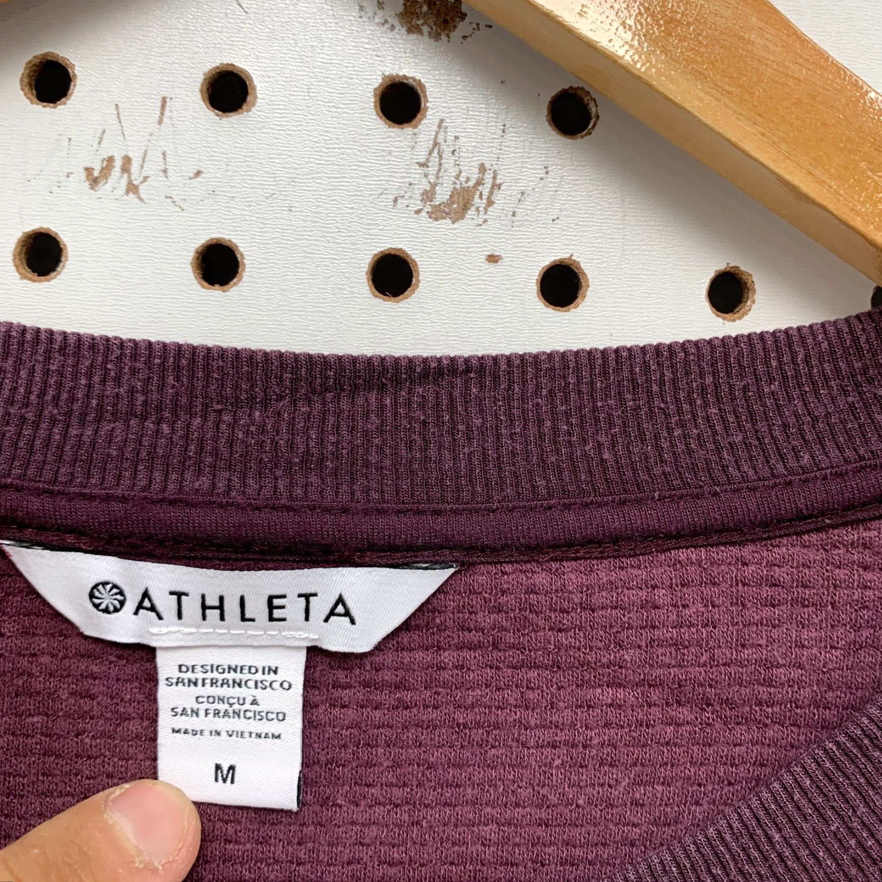 Athleta VINTAGE Athleta Thermal Long Sleeve Shirt Womens M Purple Casual 90s Athleta Thermal Long Sleeve Shirt Womens M Purple Casual Size M / US 6-8 / IT 42-44 - 7 Thumbnail