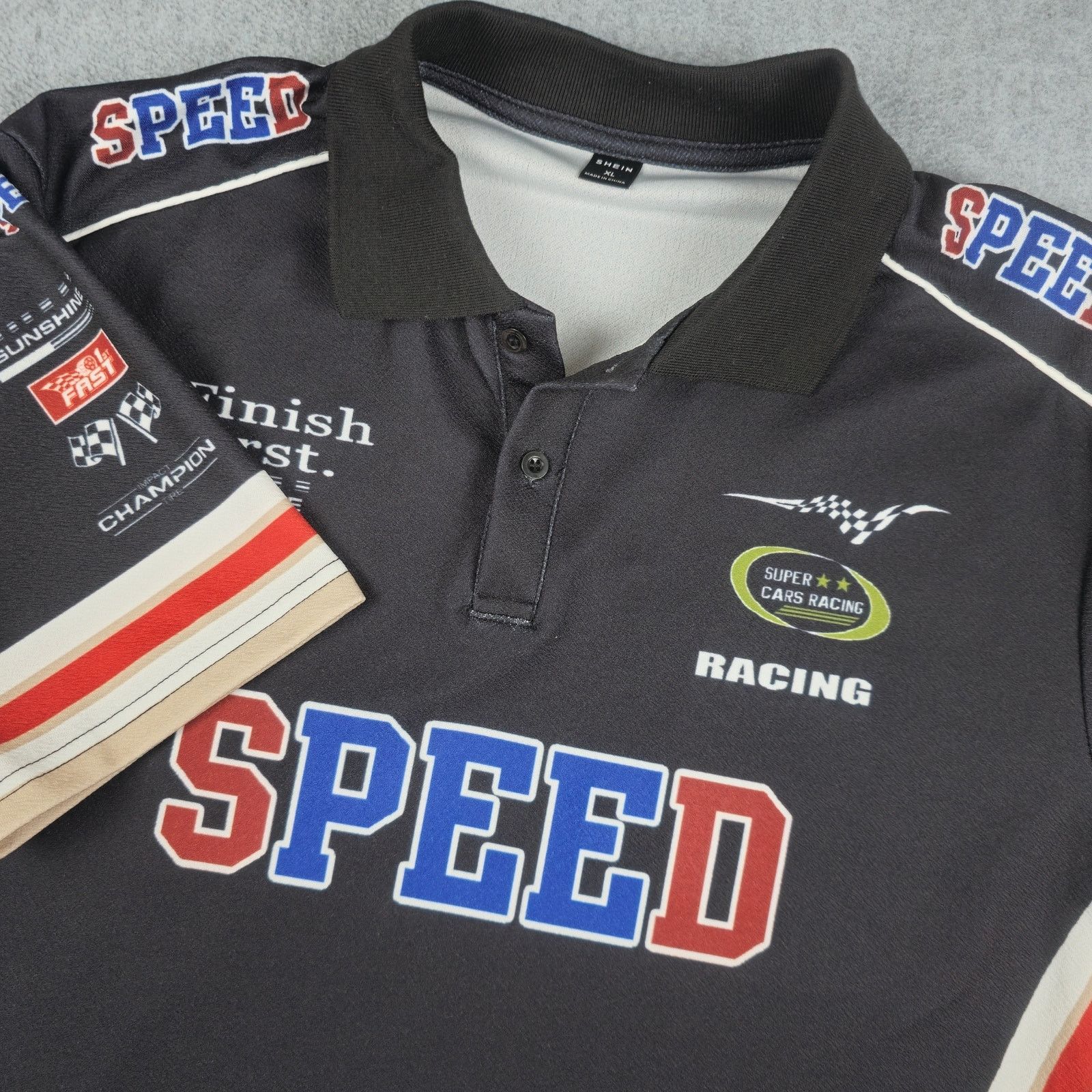 Shein Shein XL Manfinity Racing Polo Shirt SPEED Size US M / EU 48-50 / 2 - 1 Thumbnail