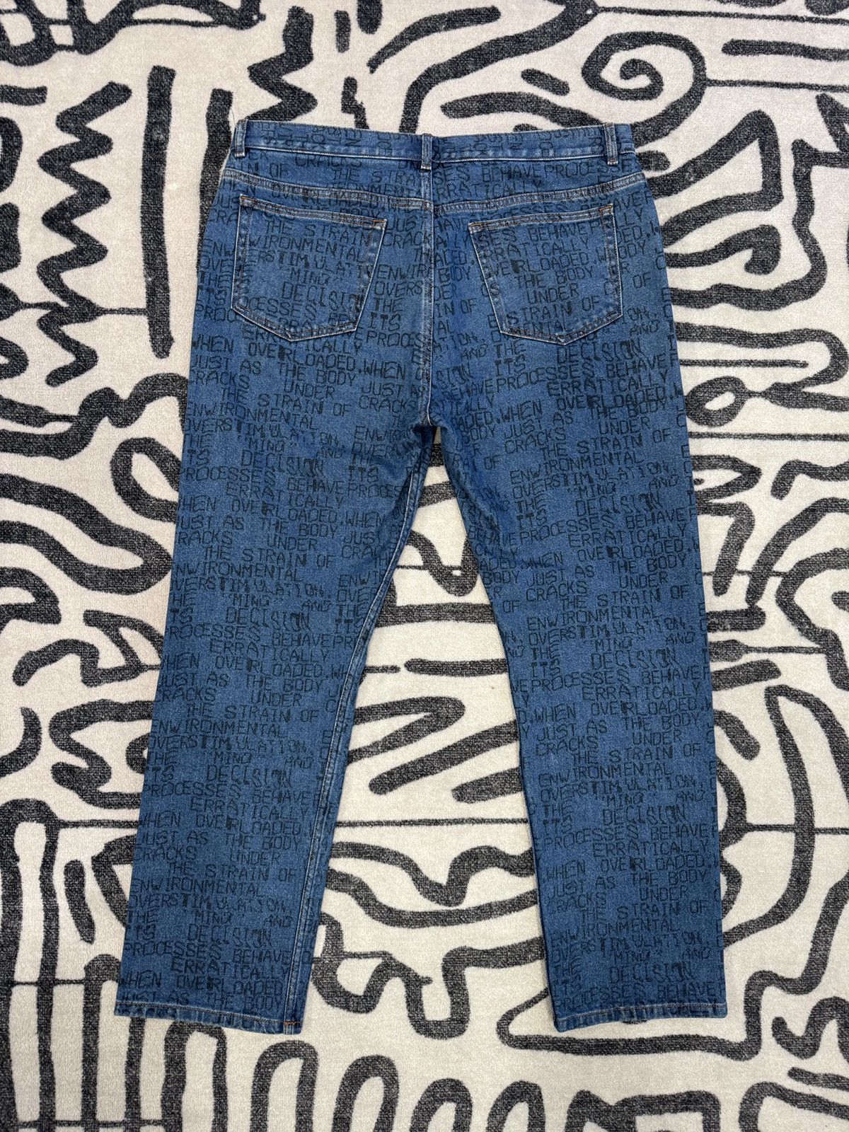 A.P.C. × Brain Dead A.P.C. Brain Dead Printed Washed Jeans Size 34 Size US 34 / EU 50 - 2 Thumbnail