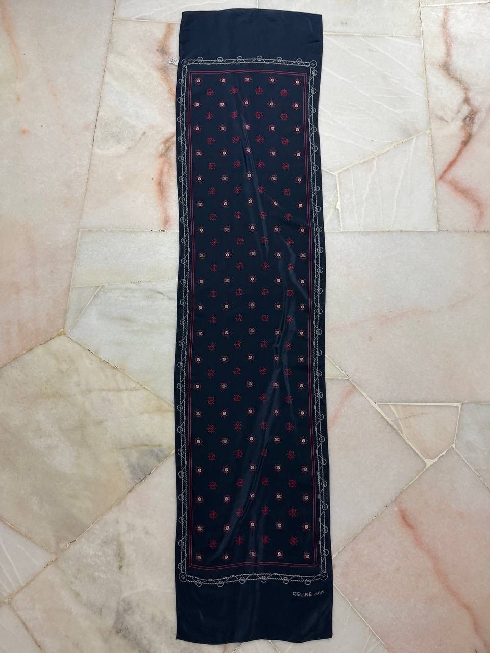Celine CELINE PARIS PURE SOIE LONG SCARF Size ONE SIZE - 4 Thumbnail