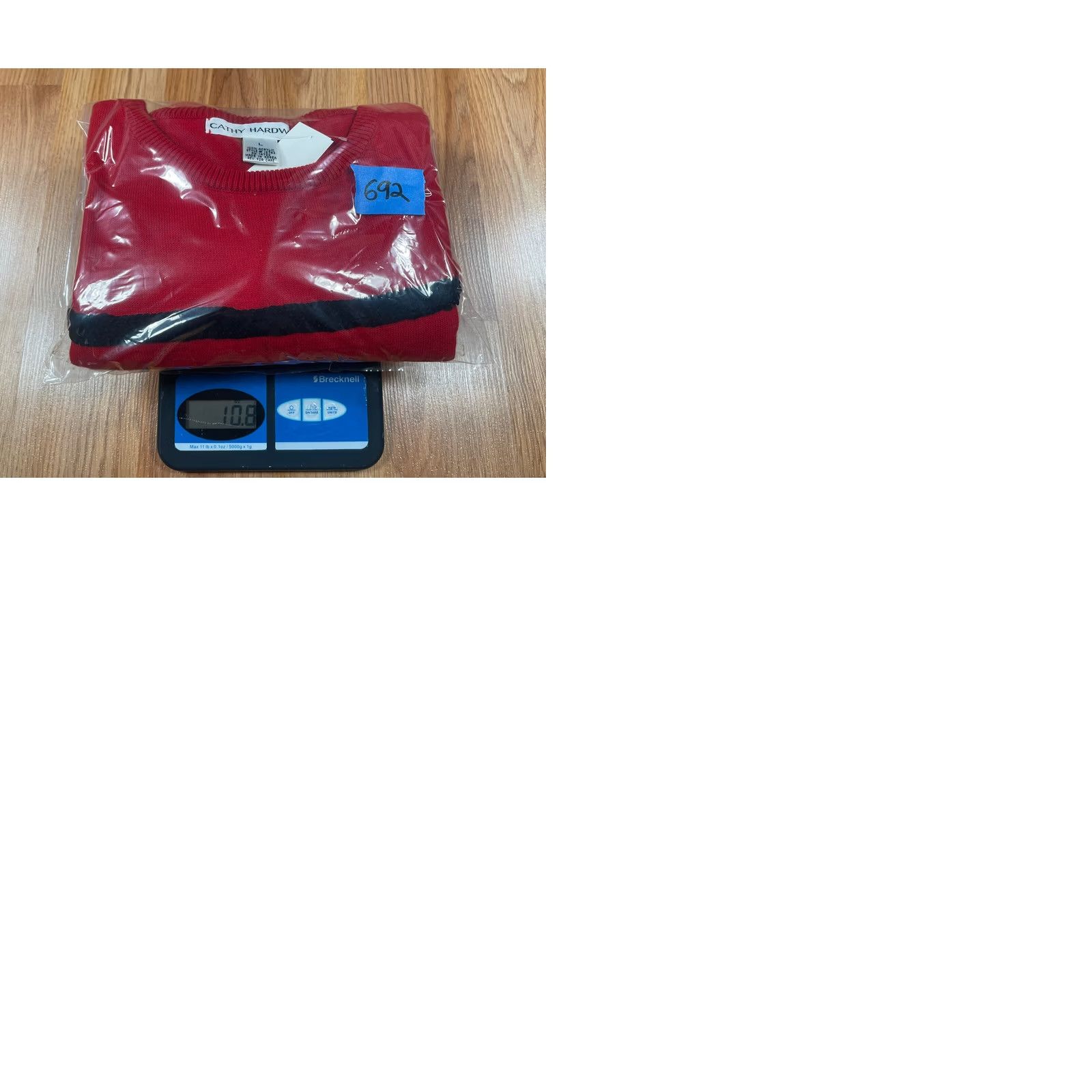 Vintage Cathy Hardwick Women’s Red Round Neck 3/4 Sleeve Knit Sweater Pullover Size L Size L / US 10 / IT 46 - 9 Thumbnail