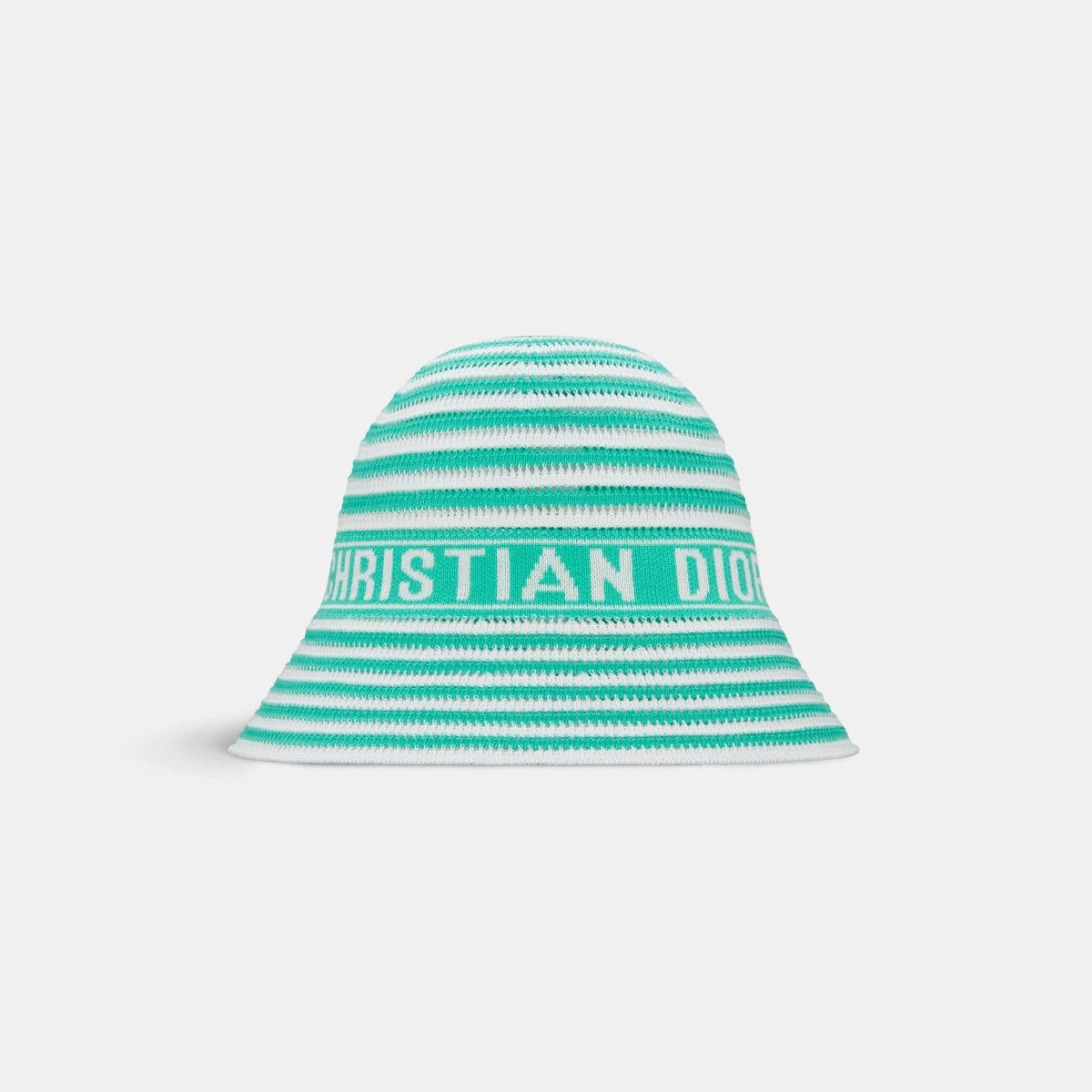 Dior o1bcso1str0226 Size:OS/Small Brim Cloche in White/Aquamaina Size ONE SIZE - 2 Thumbnail