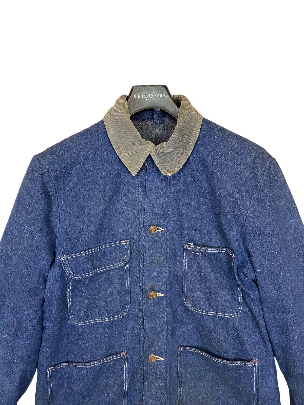 Vintage × Wrangler Vintage 70s wrangler chore jacket inside blanket Size US L / EU 52-54 / 3 - 4 Thumbnail