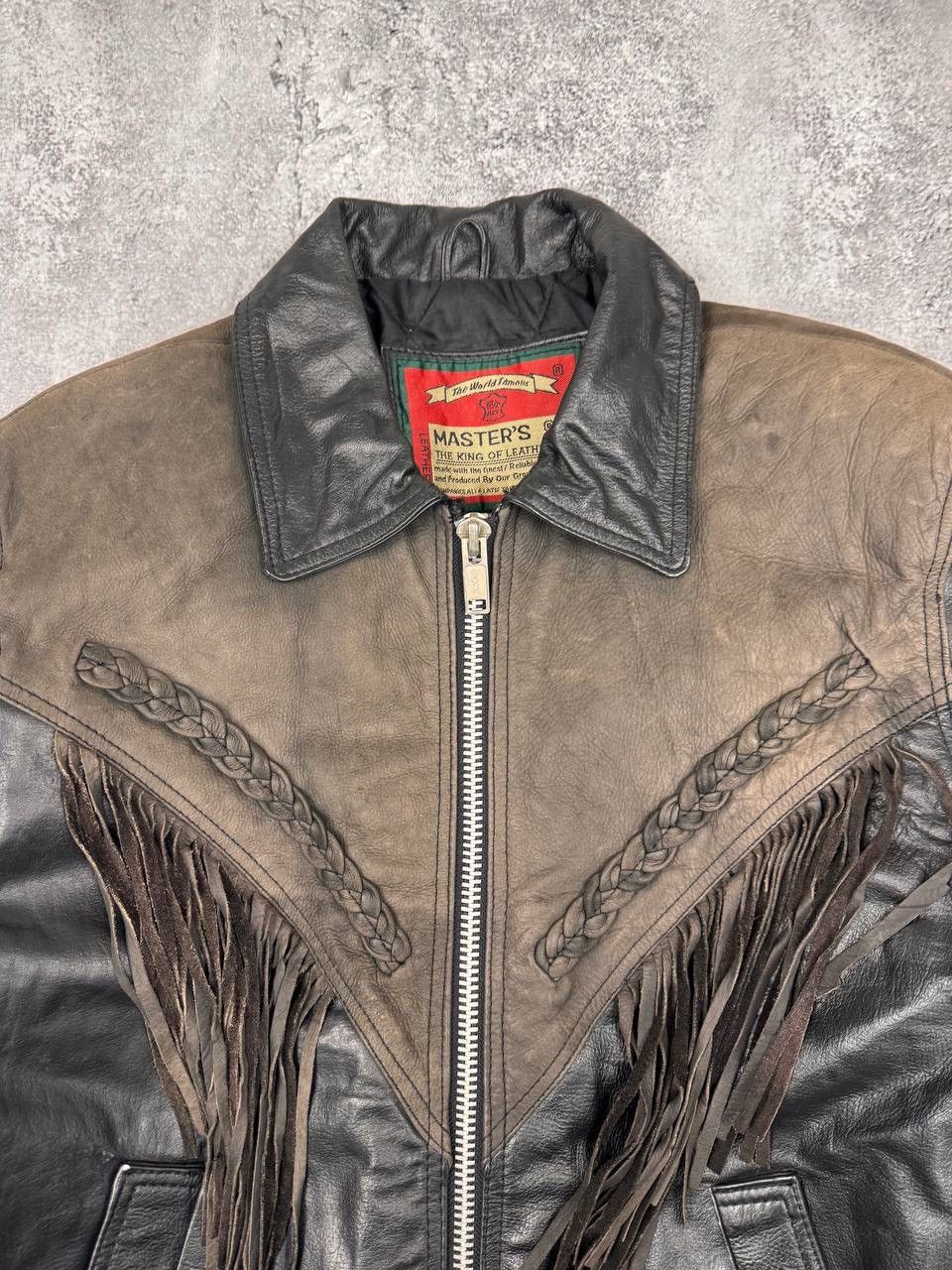 Other Master's Men Leather Jacket Black Western Vintage Genuine Size US M / EU 48-50 / 2 - 4 Thumbnail