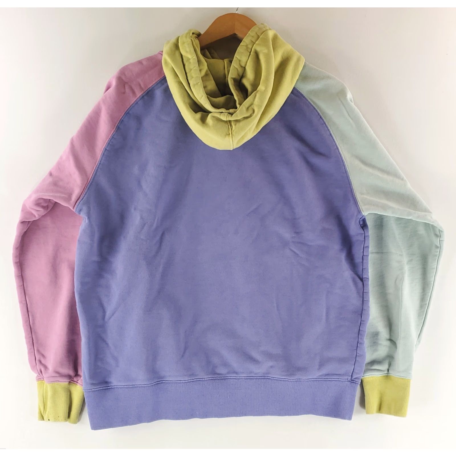 Teddy Fresh Teddy Fresh Color Block Hoodie Mens L Multicolor Blue Green Pink Yellow No Drawstring Size US L / EU 52-54 / 3 - 5 Thumbnail