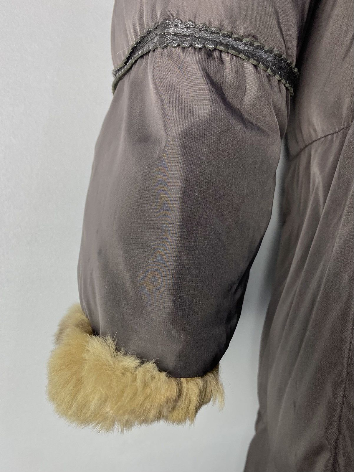 Max Mara Max Mara Oversized Fur-Hood Puffer Coat – Chocolate Brown Size M / US 6-8 / IT 42-44 - 17 Thumbnail