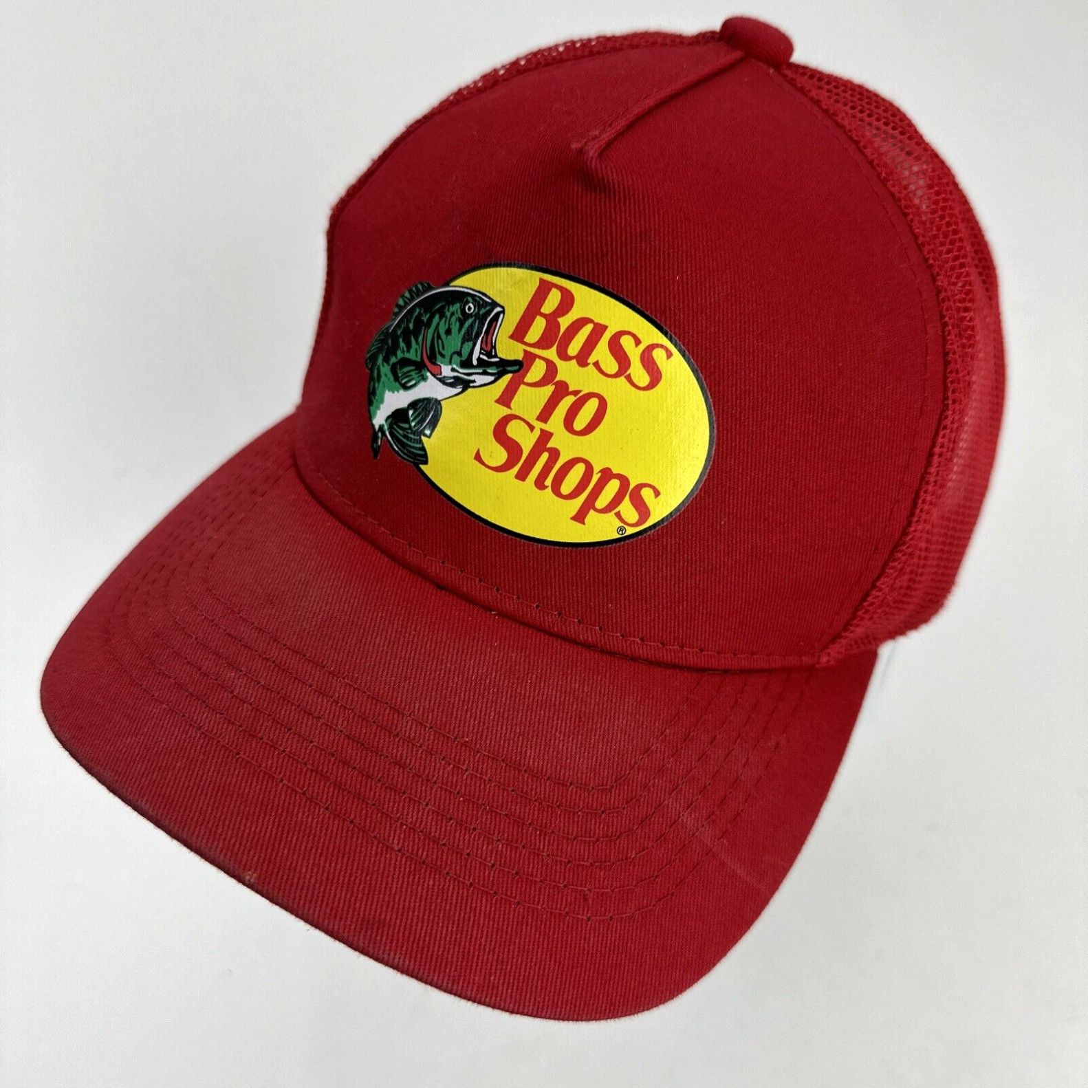 Bass Pro Shops Bass Pro Shops Youth Red Ball Cap Hat Snapback Baseball