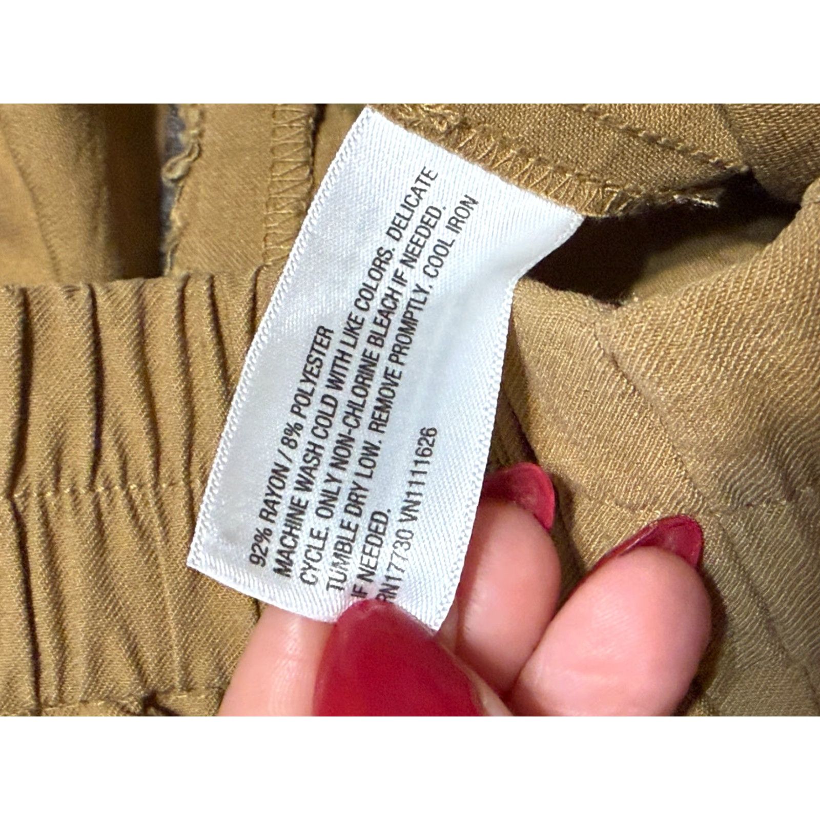 Vintage A New Day Pants Womens Small Brown Straight Leg Pull On Cargo Pants Size 28" / US 6 / IT 42 - 6 Thumbnail