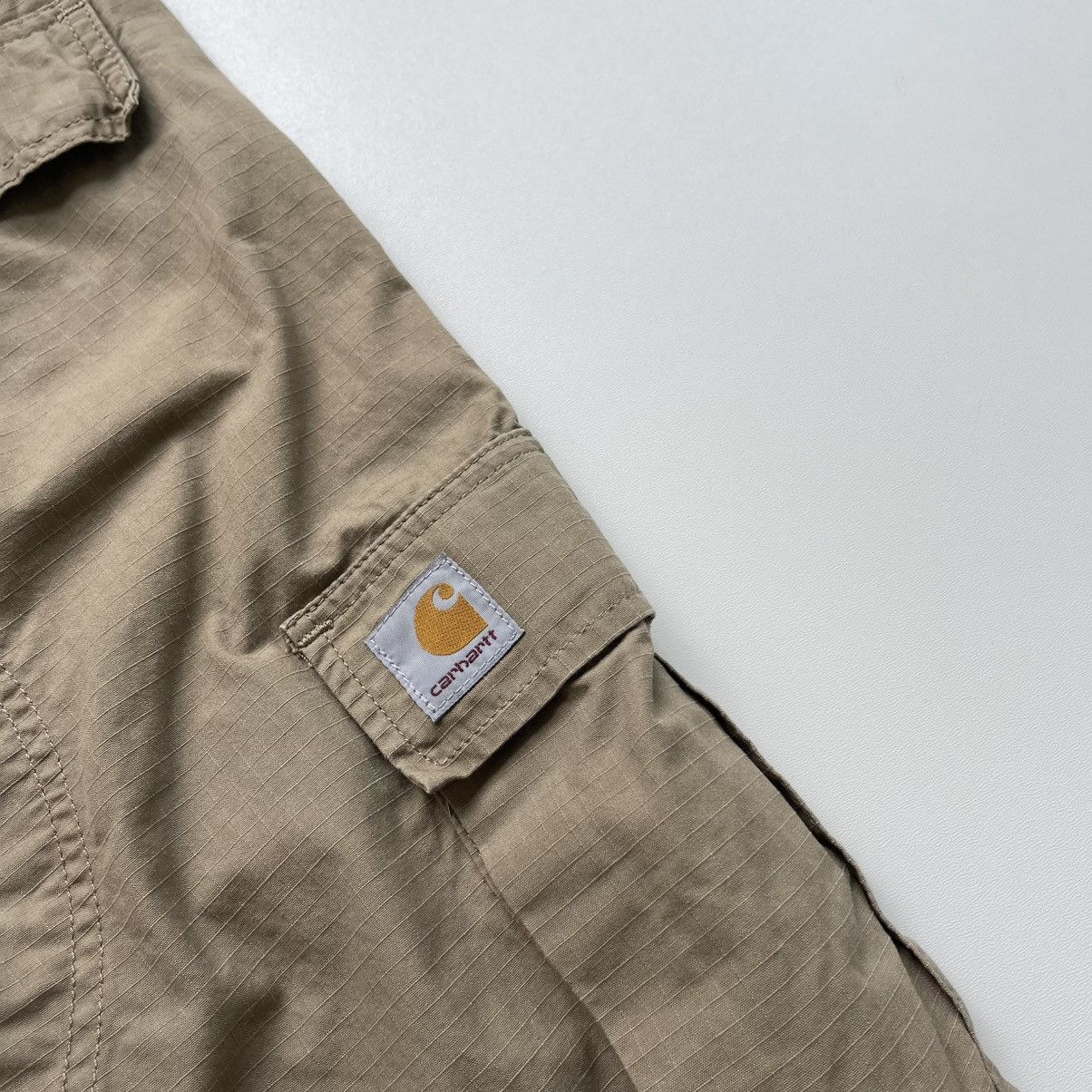 Carhartt Wip Carhartt WIP Regular Fit Baggy Cargo Pants Beige Y2K Size US 32 / EU 48 - 7 Thumbnail