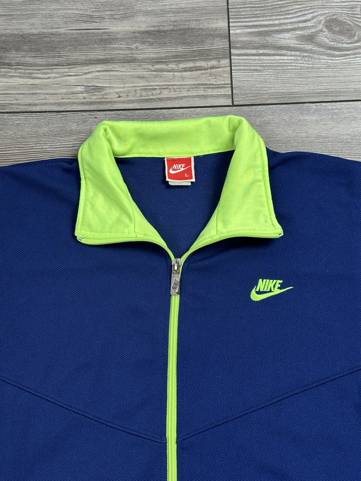 Nike Vintage Nike Spellout Full Zip Sweater Size US M / EU 48-50 / 2 - 2 Thumbnail