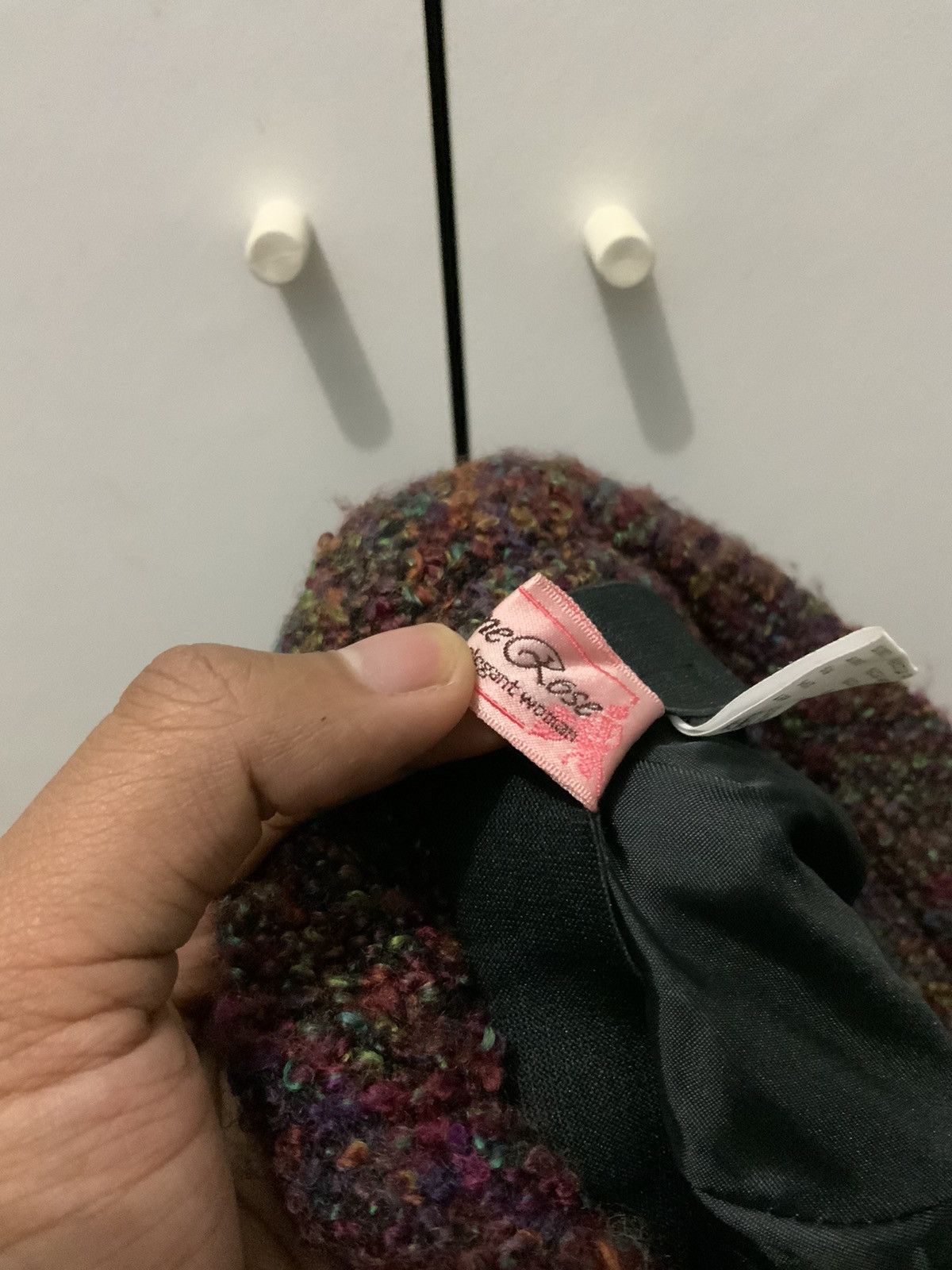 Japanese Brand Femne Rose Fur Maroon Japan Made Bucket Hat Size ONE SIZE - 10 Thumbnail