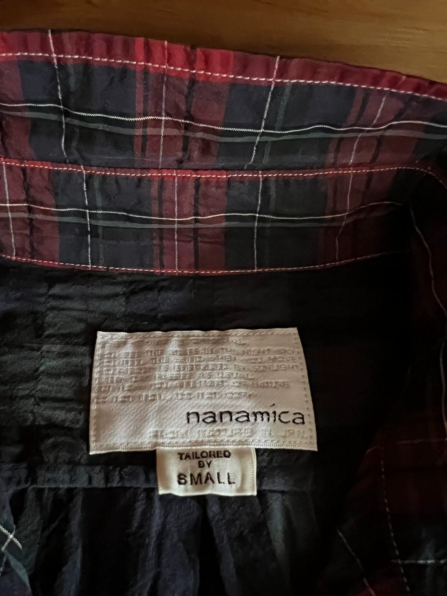 Nanamica nanamica Japan check panel long sleeve shirt jacket Size US S / EU 44-46 / 1 - 8 Thumbnail