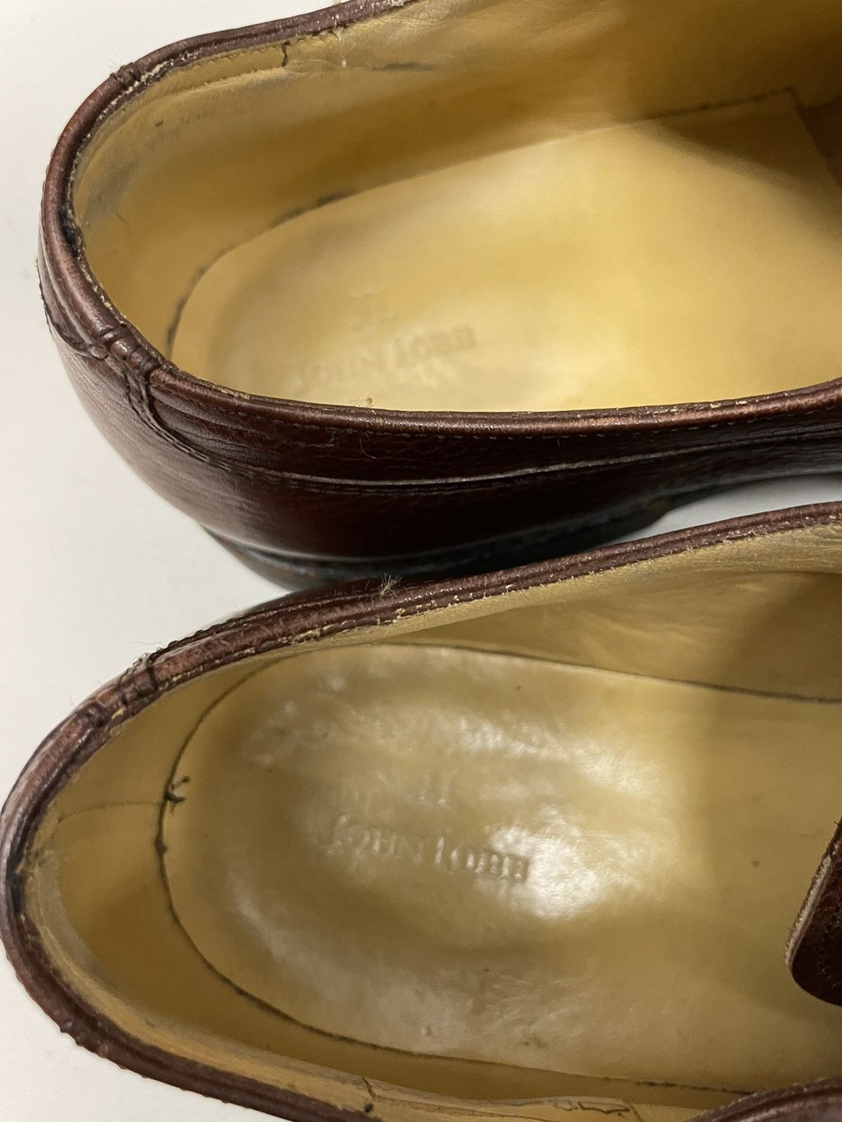 John Lobb Uzes Blucher Walking Shoes Moc Toe Lug Sole Leather Size US 11 / EU 44 - 13 Thumbnail
