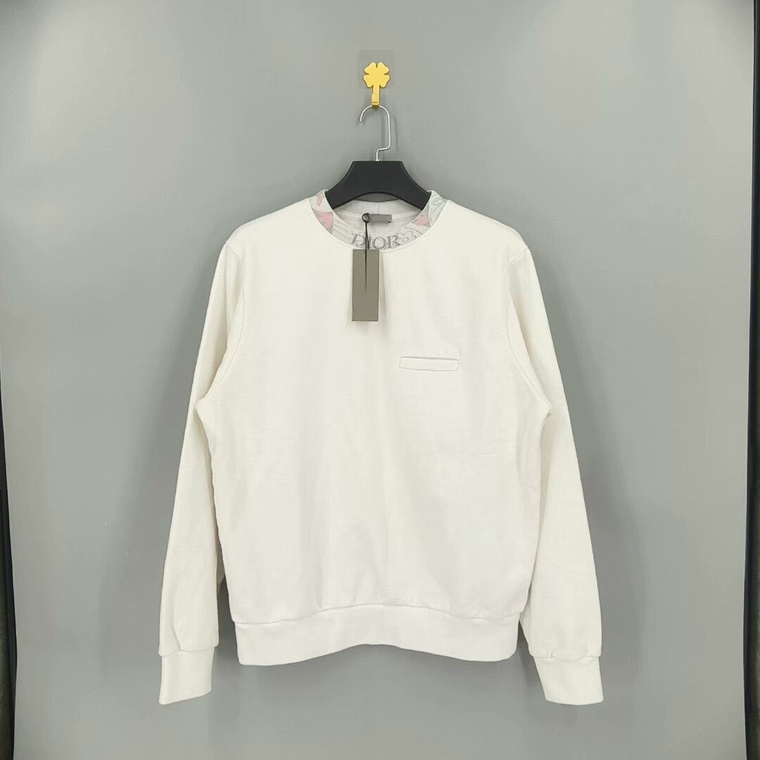 Dior dior white long sleeve logo sweatshirt Size US M / EU 48-50 / 2 - 1 Thumbnail
