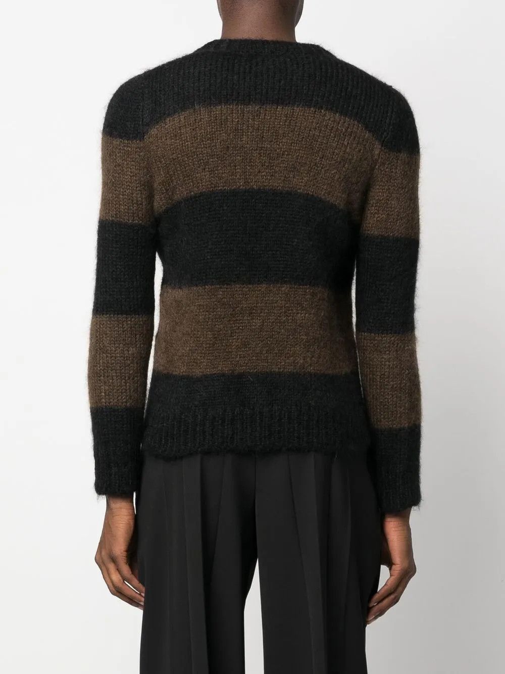 Raf Simons o1y0325 Logo Crewneck Sweater in Black/Brown Size US S / EU 44-46 / 1 - 4 Thumbnail