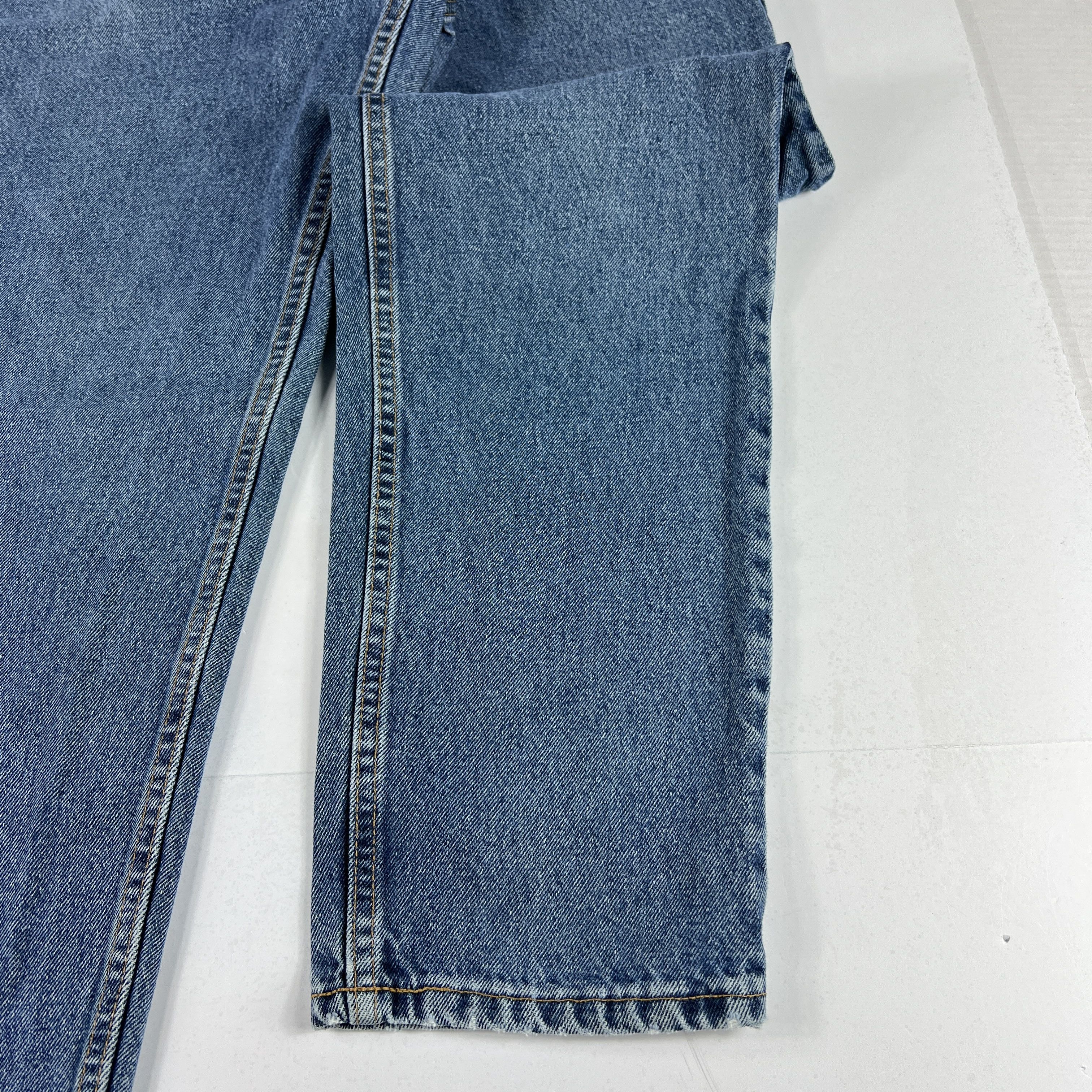 Levi's × Vintage VTG 90s Levi's Jeans 550 Relaxed Blue Faded Denim Orange Tab Size US 33 - 6 Thumbnail