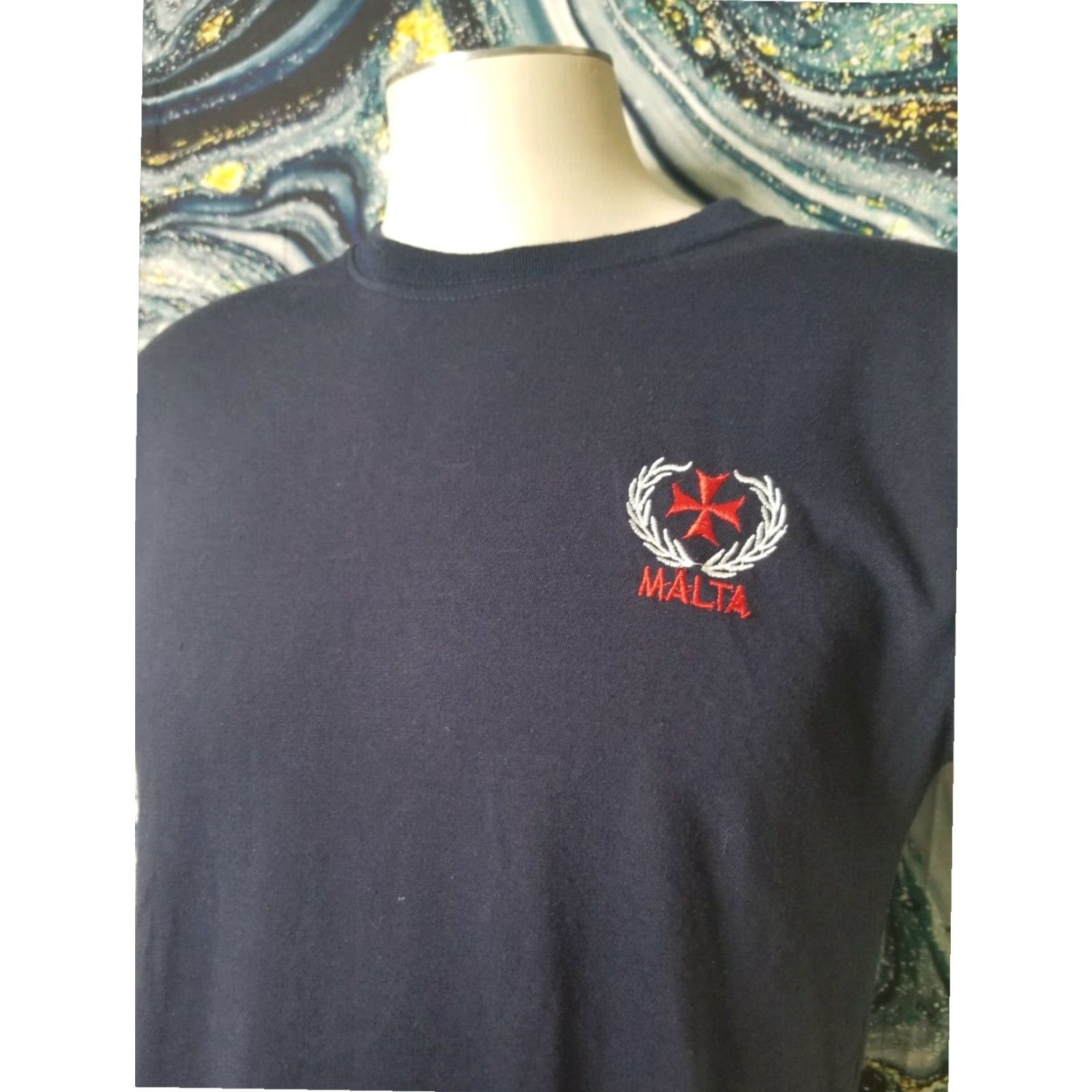 Vintage VINTAGE Malta Travel Souvenir Dark Blue Mens Short Sleeve T Shirt M Size US M / EU 48-50 / 2 - 2 Thumbnail
