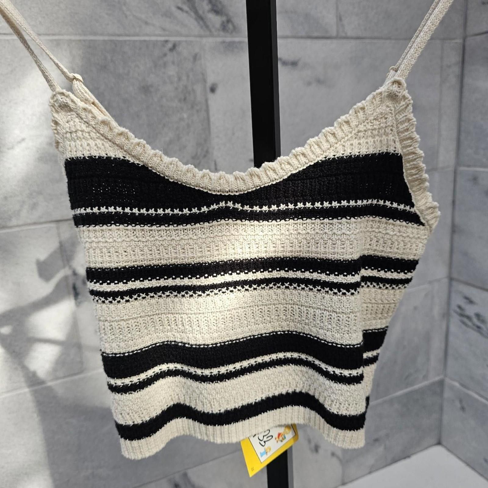 Hickey Freeman Freshman Women's Black and Cream Knit Top Size S / US 4 / IT 40 - 2 Thumbnail