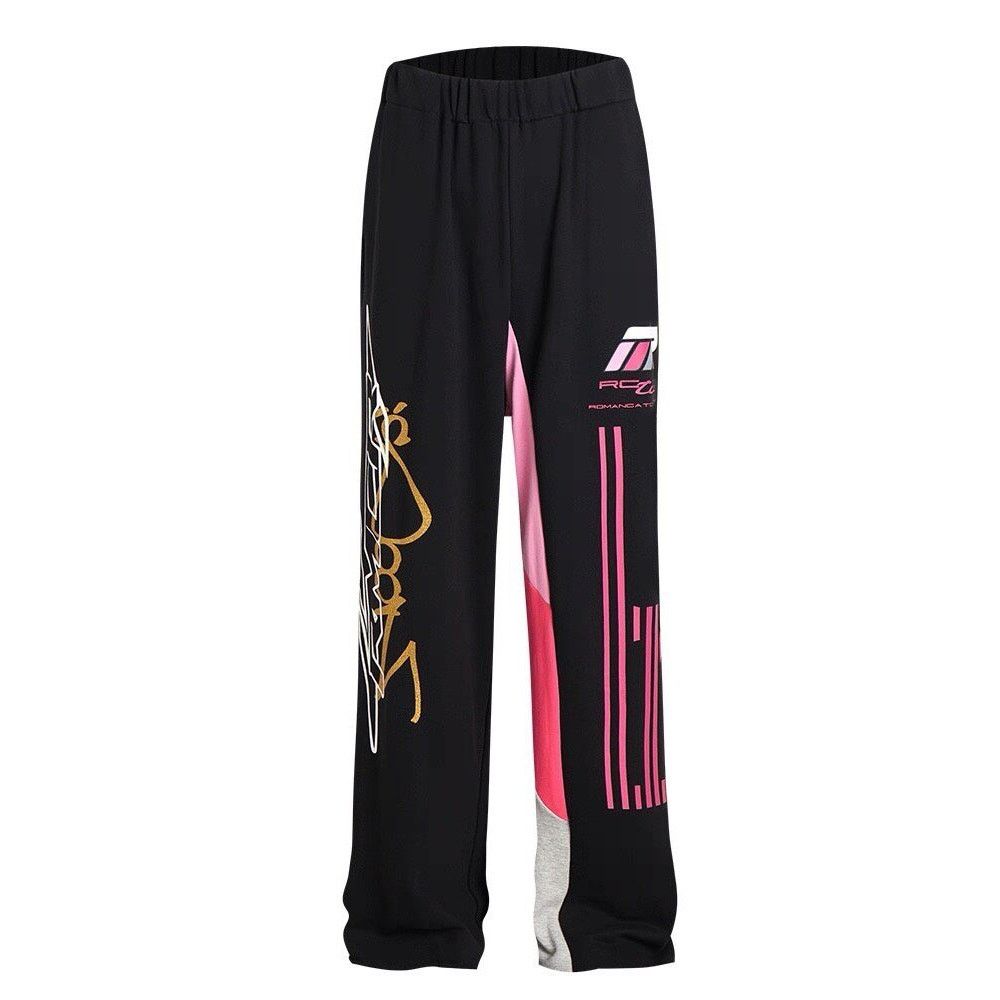 Japanese Brand Baggy Wide-Leg Pink Gray Black Sweatpants Sweats size 36 Size US 36 / EU 52 - 6 Thumbnail