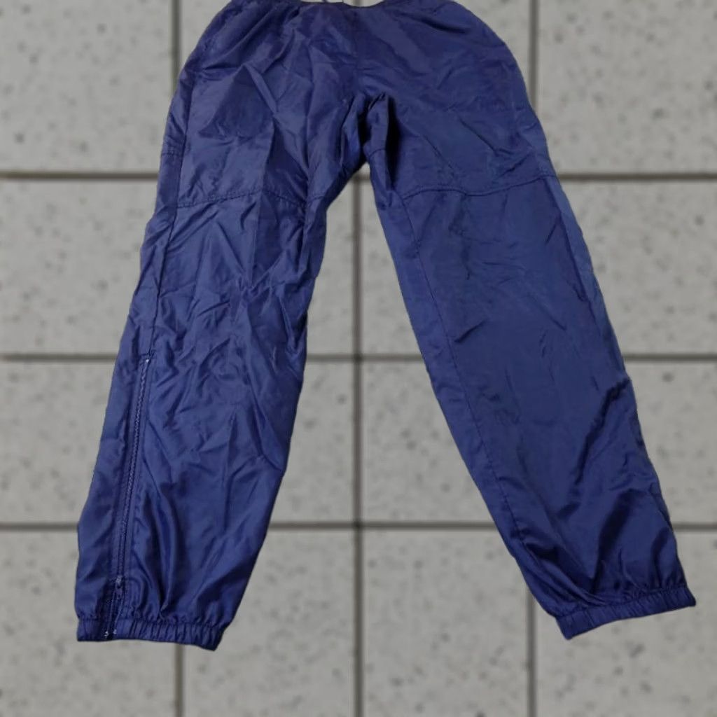 Nike Nike Pants Mens L Blue Windbreaker Track Drawstring Ankle Zip Swoosh 90s Y2K VTG Size US 33 - 1 Thumbnail