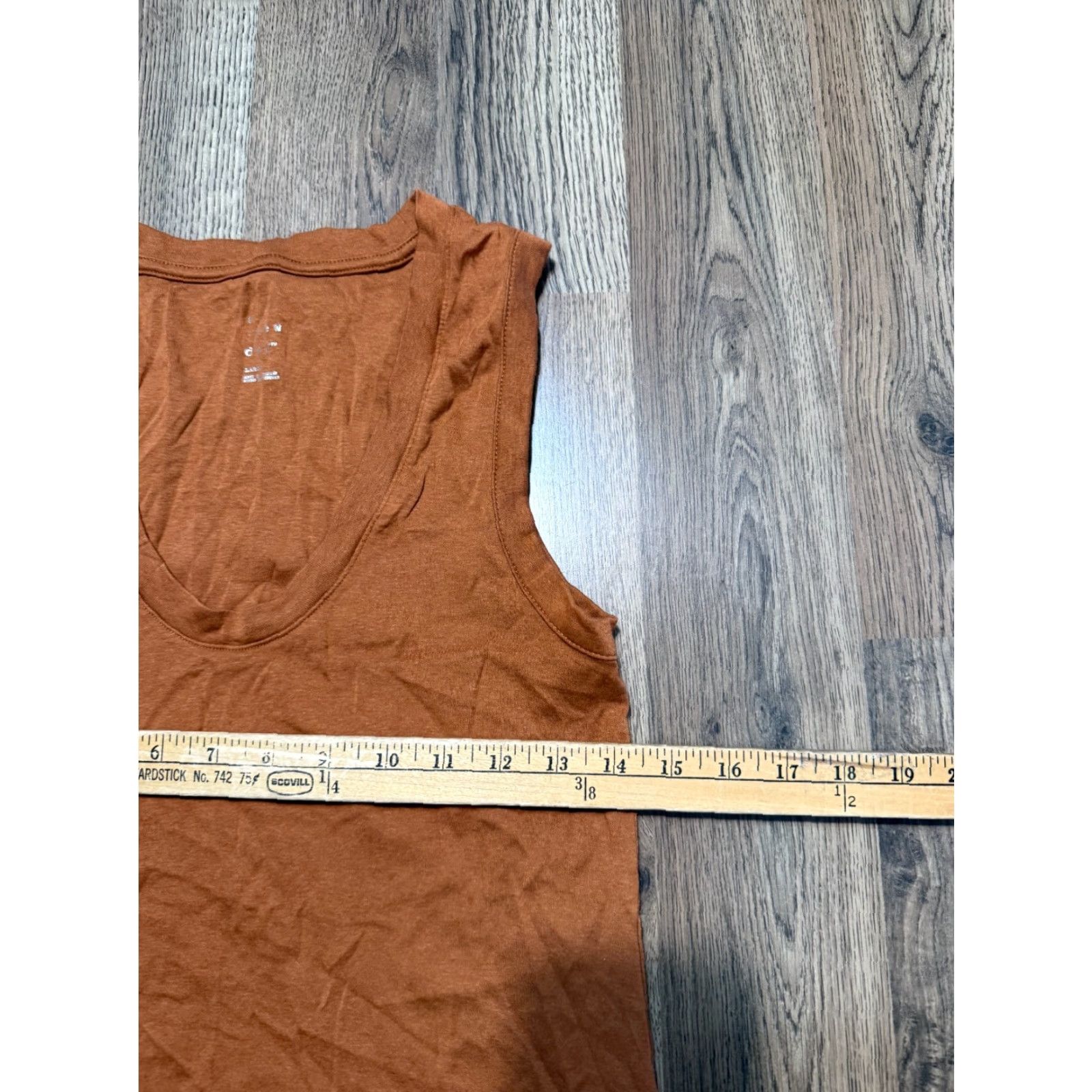 Vintage A New Day Tank Top Women's Large Orange Scoop Neck Size L / US 10 / IT 46 - 3 Thumbnail