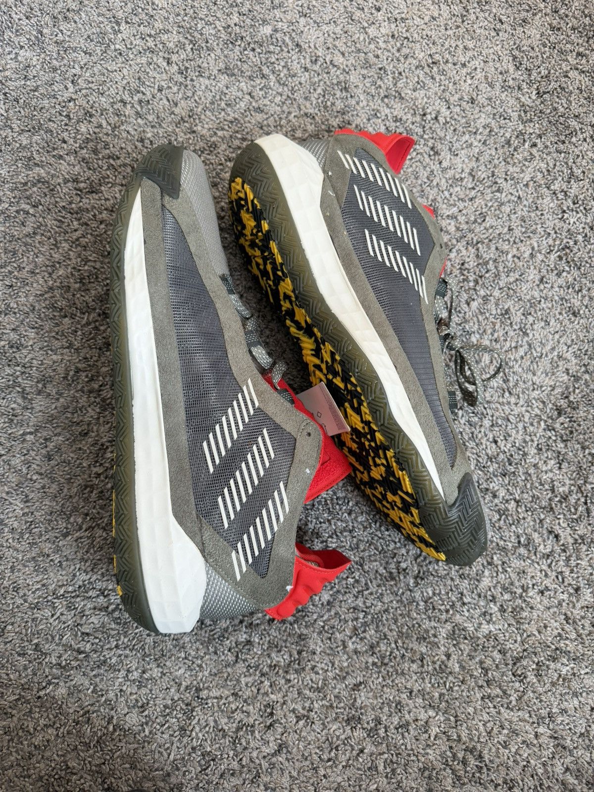 Adidas Adidas Dame 6 – Grey/Red – NWT Size US 13 / EU 46 - 6 Thumbnail