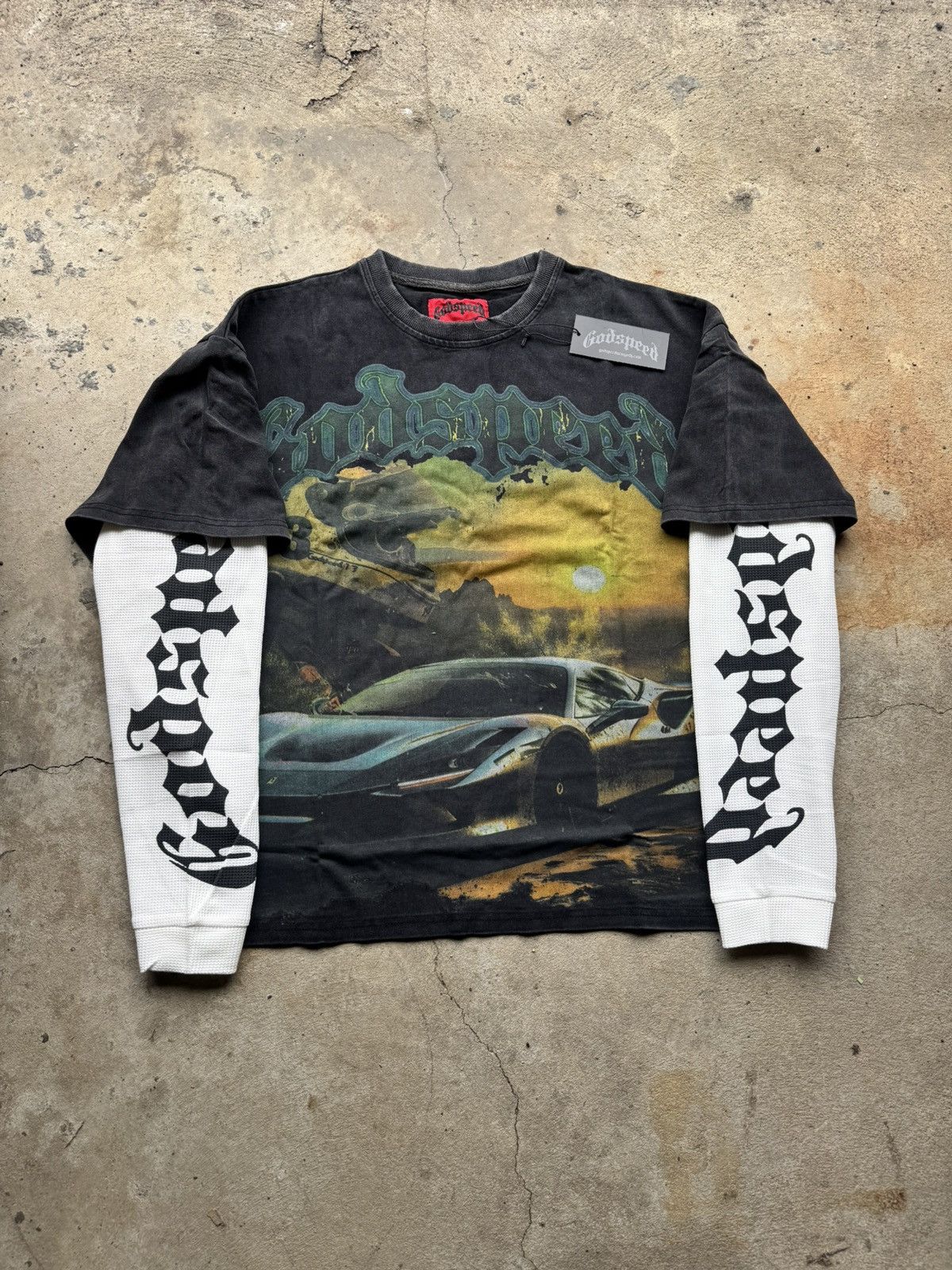 Godspeed Godspeed Sunset Drift Black Longlseeve Tee Size US XL / EU 56 / 4 - 1 Thumbnail