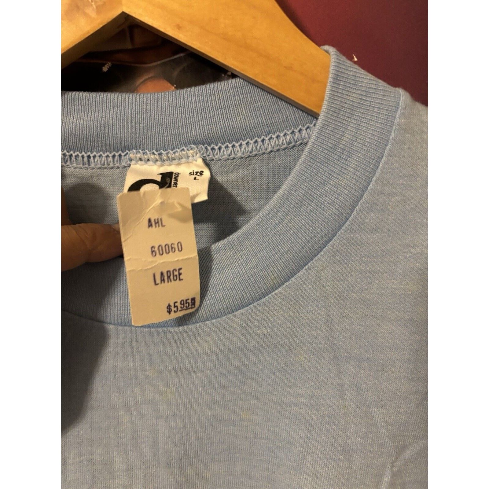 Other Vintage light blue uncg graphic shirt blue 70s 80s T-shirt L Size US L / EU 52-54 / 3 - 4 Thumbnail