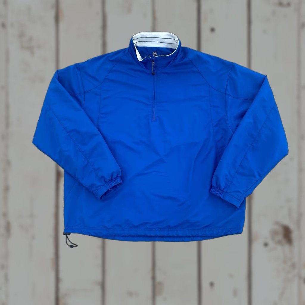 Nike VINTAGE Nike Golf Jacket Swoosh Nylon Blue XL Men Windbreaker 90s Style Size US XL / EU 56 / 4 - 1 Thumbnail