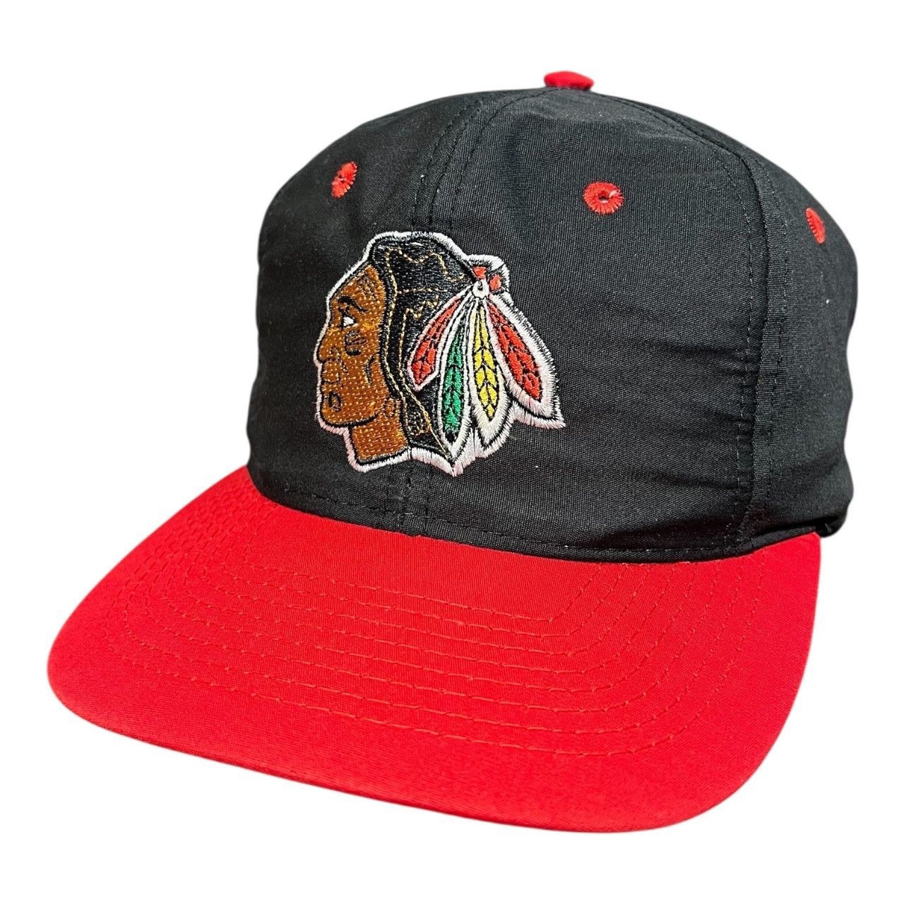 Vintage Vintage 90s Chicago Blackhawks NHL Snapback Hat Size ONE SIZE - 1 Thumbnail