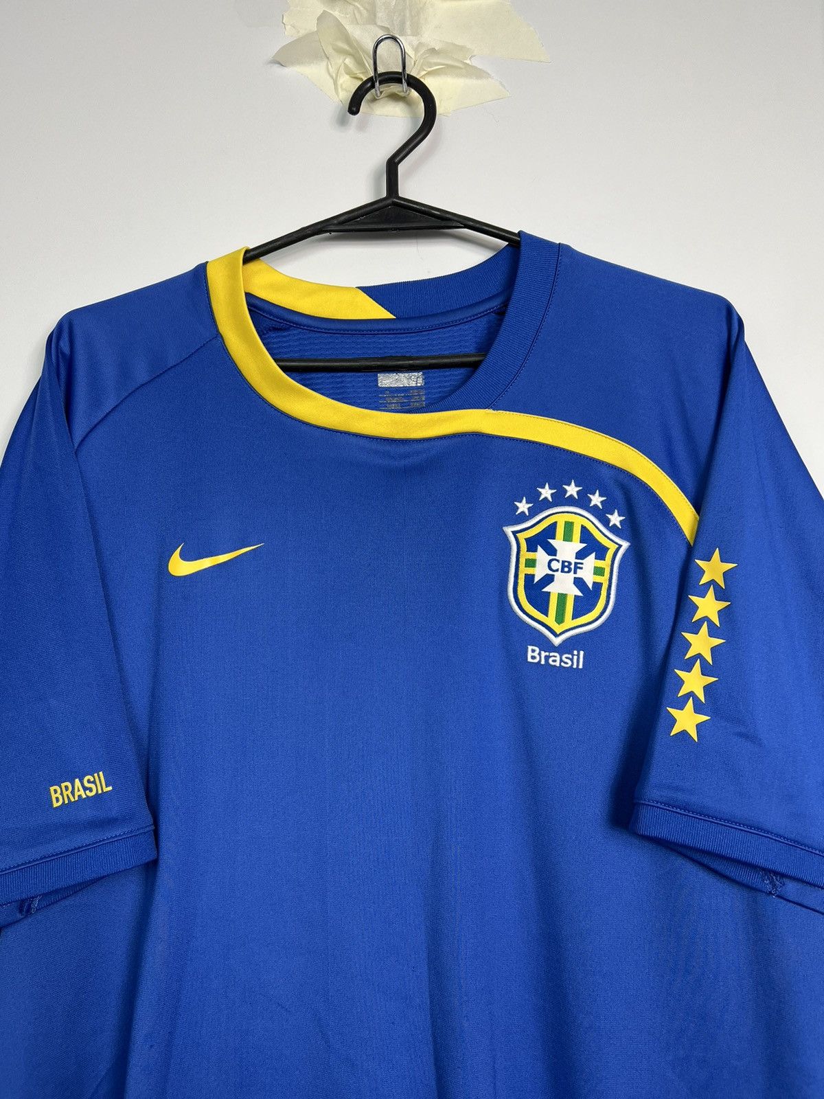 Nike × Vintage Nike Brazil 2006/2008 Soccer Jersey Vintage Size US M / EU 48-50 / 2 - 2 Thumbnail