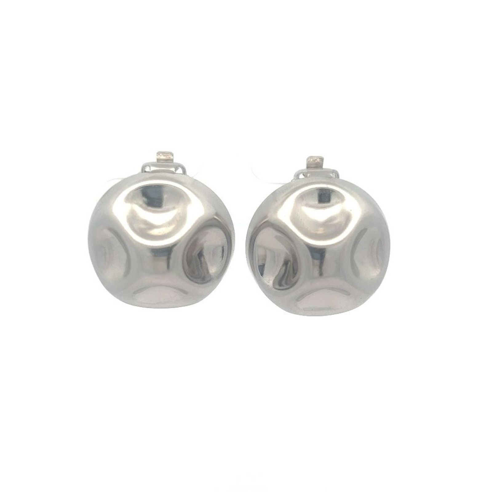 & Other Stories Vintage Signed - Napier Silver tone Circular Clip Earrings Size ONE SIZE - 1 Thumbnail