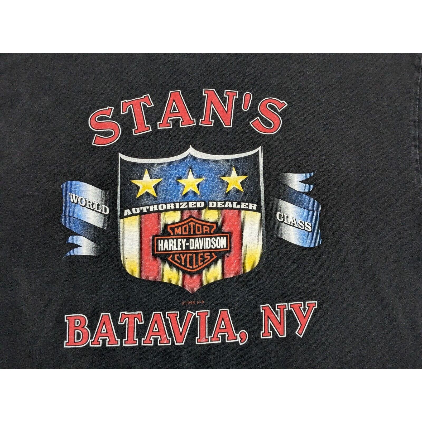 Harley Davidson Vtg Harley Davidson T-Shirt Stan's Batavia NY Tribal Eagle Size US L / EU 52-54 / 3 - 9 Thumbnail