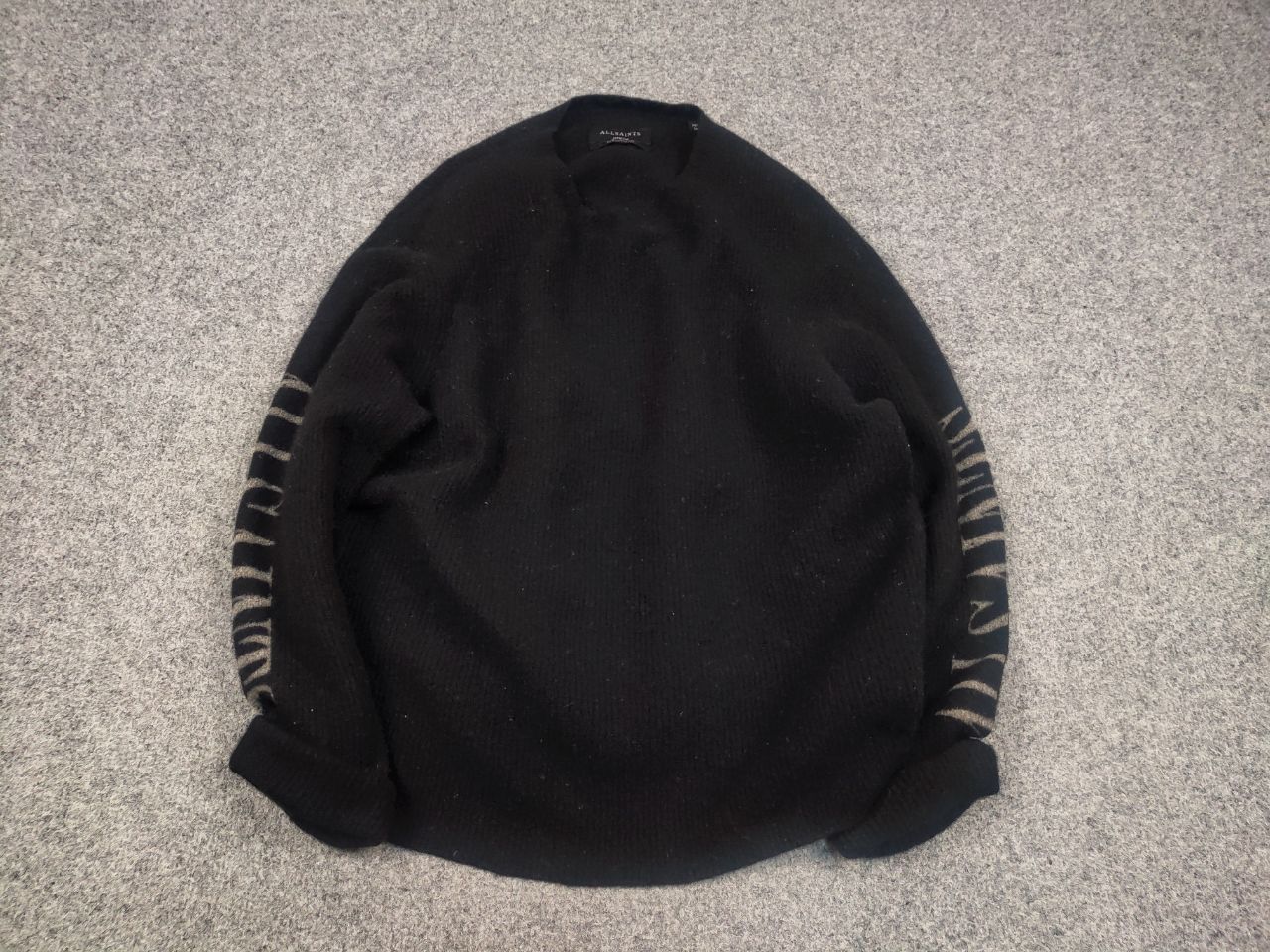 Allsaints Allsaints Design Black Oversized Fit Knit Sweater Vintage Size US M / EU 48-50 / 2 - 2 Thumbnail