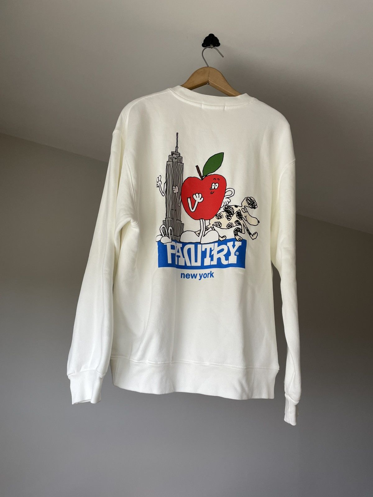 Madhappy Madhappy white Crewneck Sweater with Blue and Red Accents 🍎🌊 Size US L / EU 52-54 / 3 - 3 Thumbnail