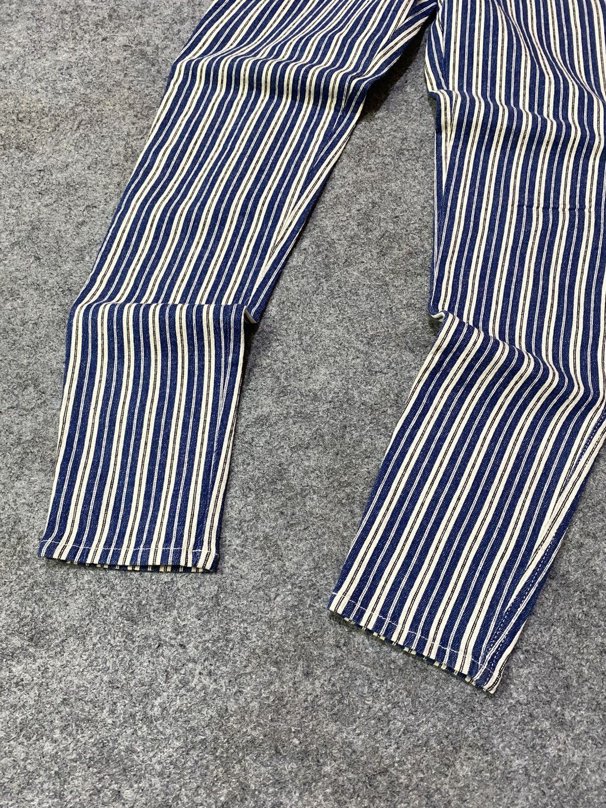 Moschino Vintage Moschino Italy Stripe Flare Jeans Size 23" - 4 Thumbnail