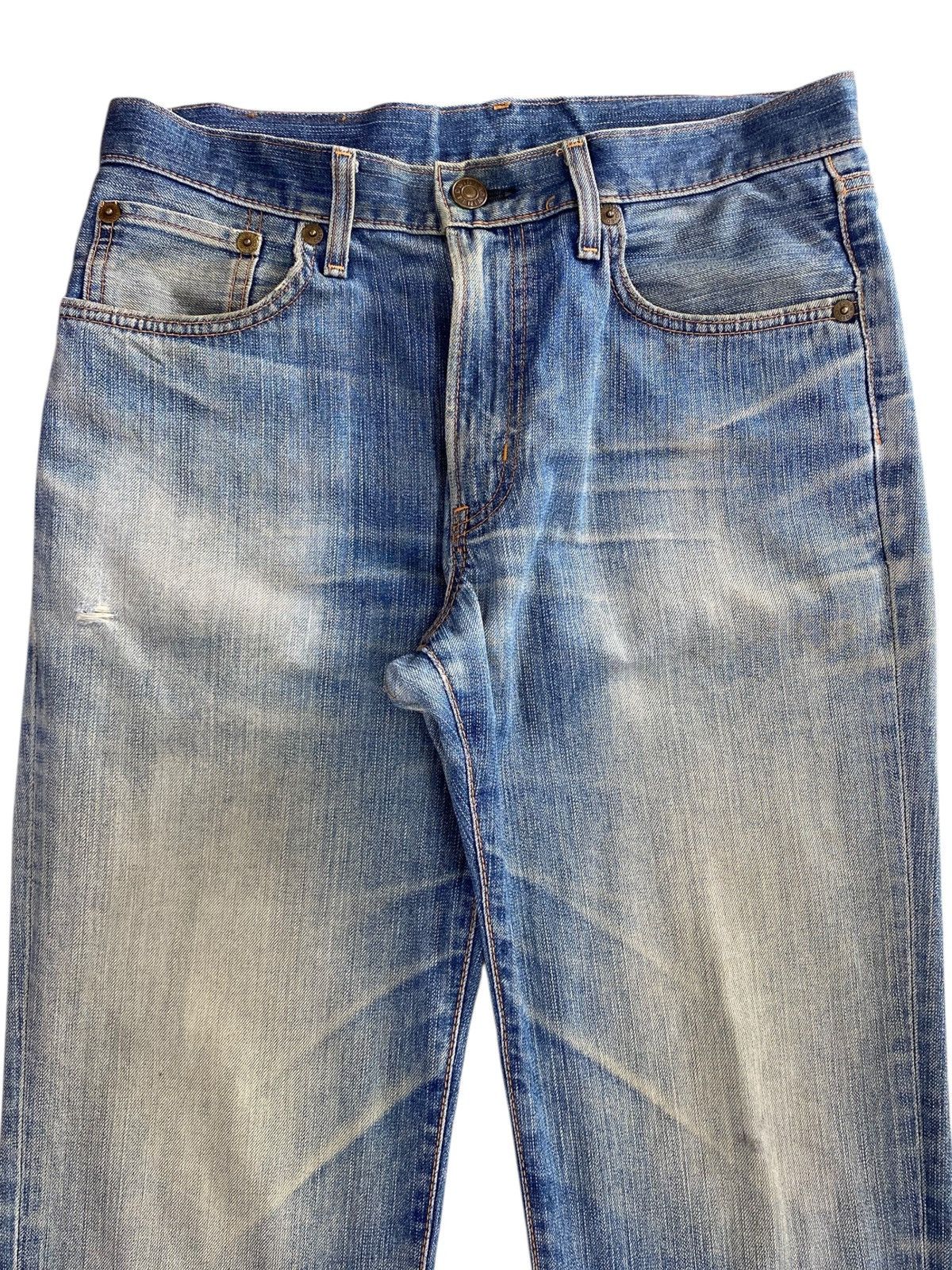 Edwin Edwin Whiskers Faded Wash Style Light Jeans Size US 32 / EU 48 - 2 Thumbnail