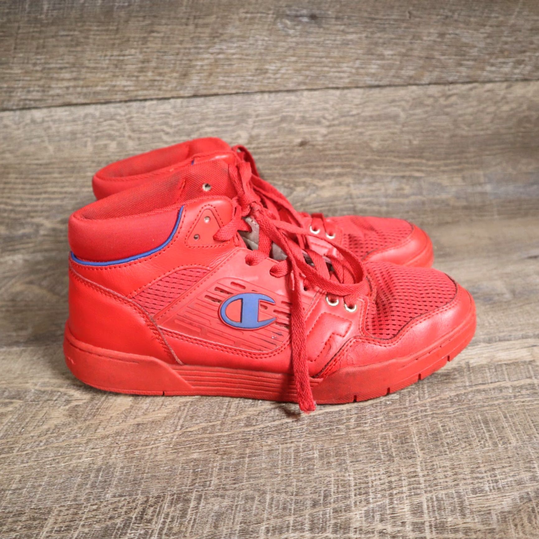 Champion Champion Men Sneaker 3 on 3 High Top Basketball Shoes Red 9.5 W CPS10301M Mens Shoes Basketball Red Size US XL / EU 56 / 4 - 3 Thumbnail