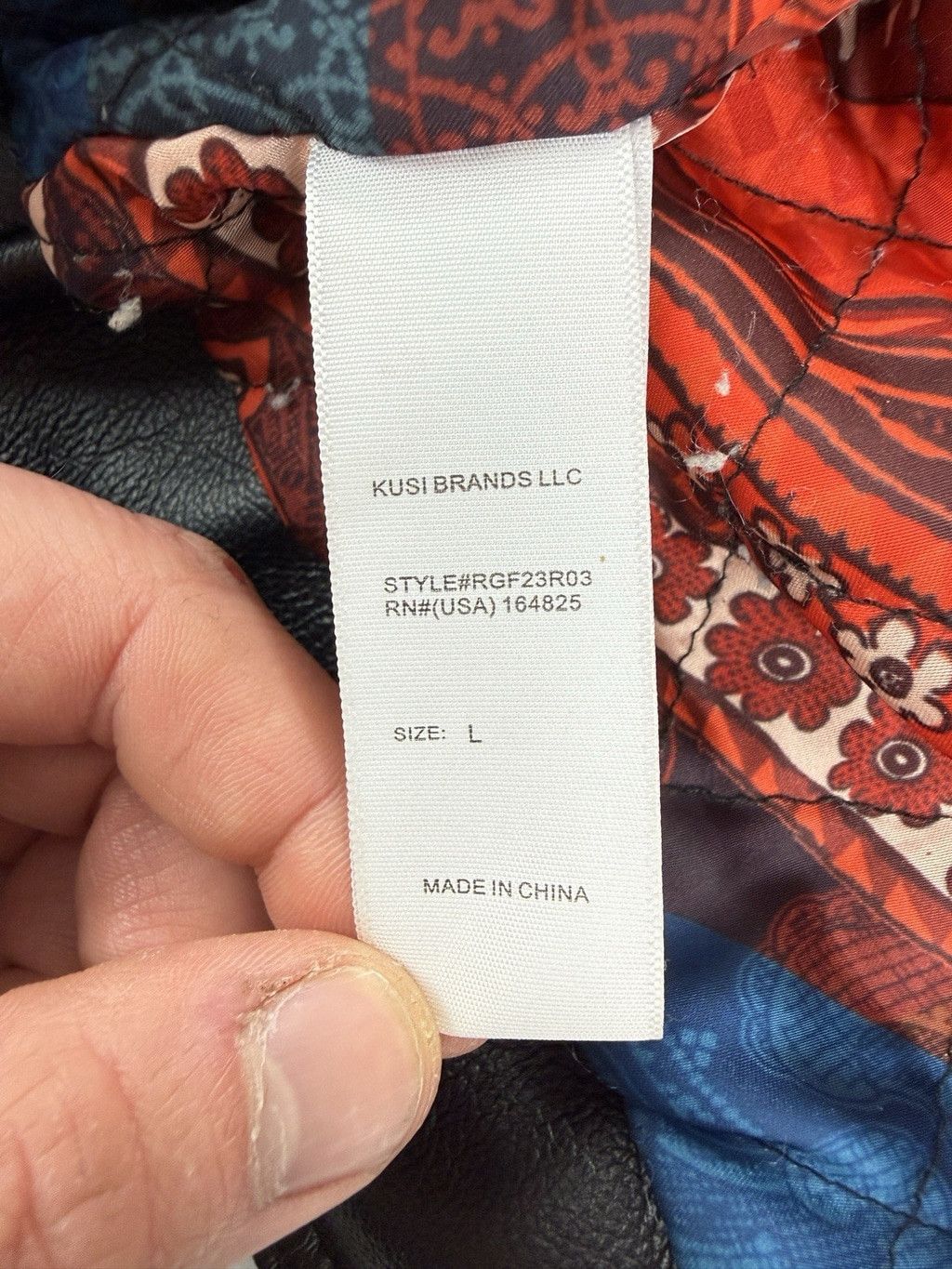 Robert Graham Robert Graham Men's Size Large Black Leather Jacket Size US L / EU 52-54 / 3 - 3 Thumbnail