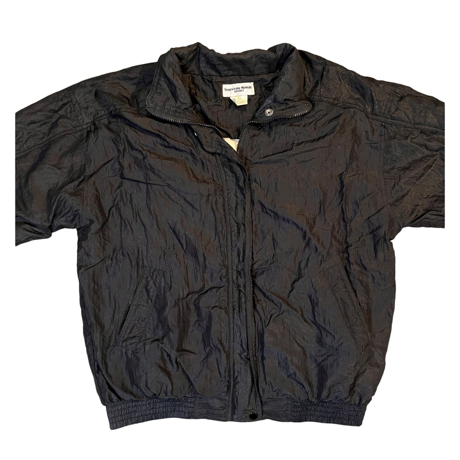 Vintage Vintage 80s Windbreaker Jacker By Nouveau Monde Sport Size L / US 10 / IT 46 - 1 Thumbnail