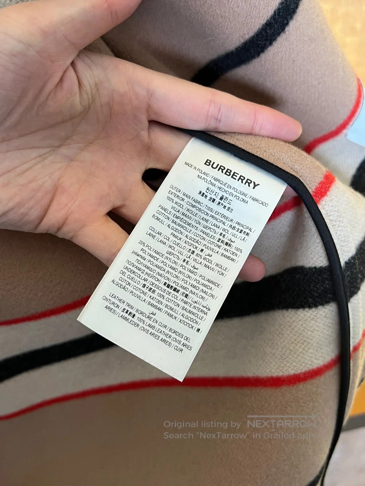 Burberry Burberry Striped Wool Overcoat| Size S / US 4 / IT 40 - 5 Thumbnail