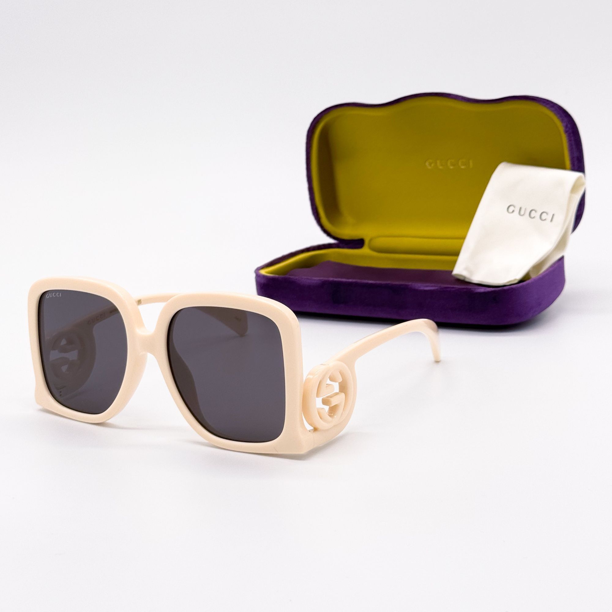Gucci NEW GUCCI GG1631S 009 YELLOW SHIELD WOMEN SUNGLASSES 