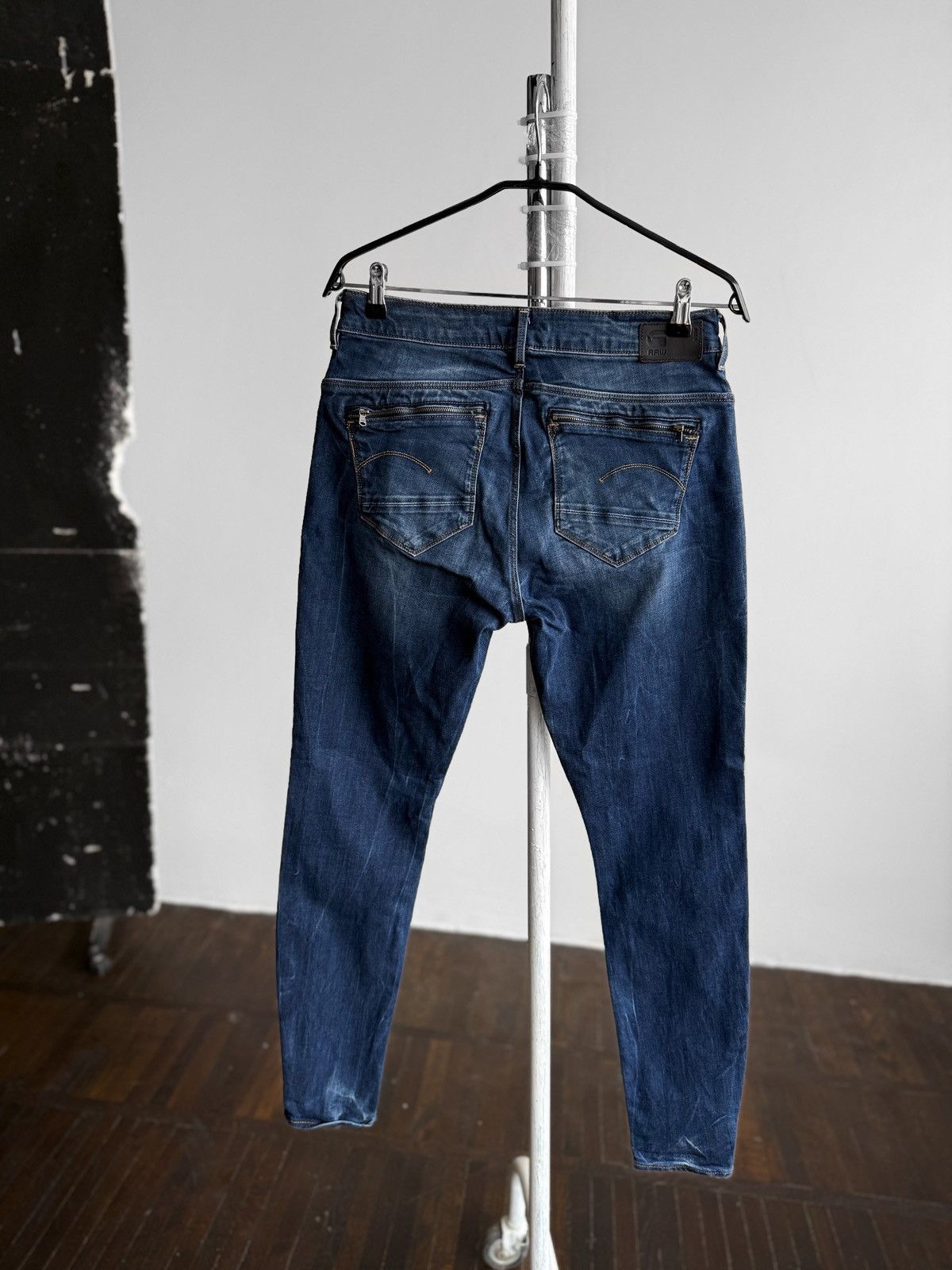 G-Star G-Star RAW Womens Midge Zip Mid Waist Skinny Jeans Blue Size 32" / US 10 / IT 46 - 5 Thumbnail