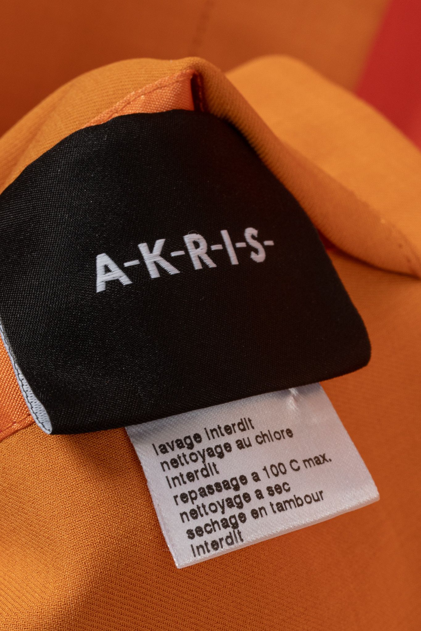 Akris Akris Reversible Firecracker Orange Cotton Trapeze Jacket Size XL / US 12-14 / IT 48-50 - 15 Thumbnail