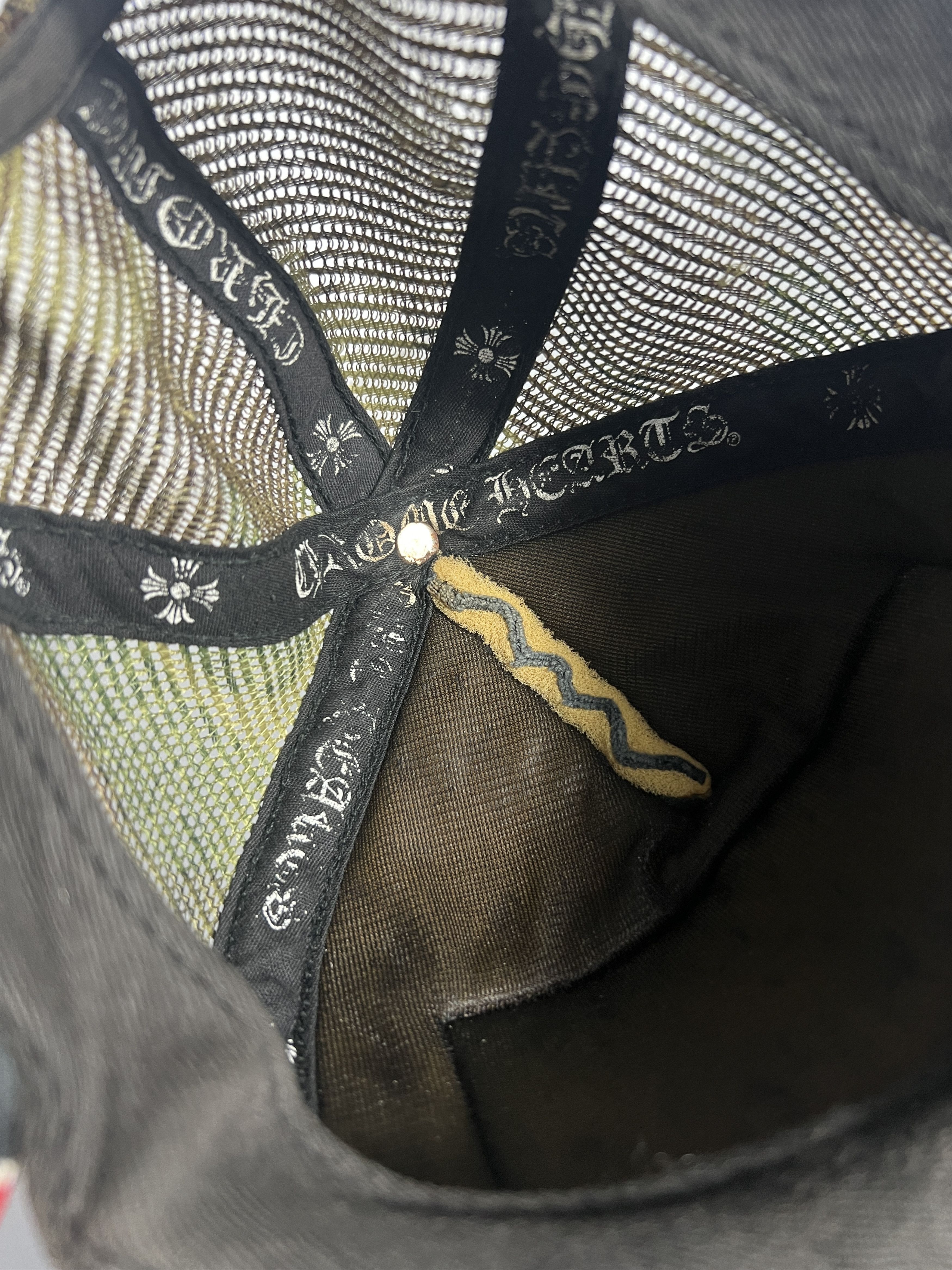 Chrome Hearts Chrome Hearts CH Hollywood USA Trucker Hat Black/Camo Size ONE SIZE - 7 Thumbnail