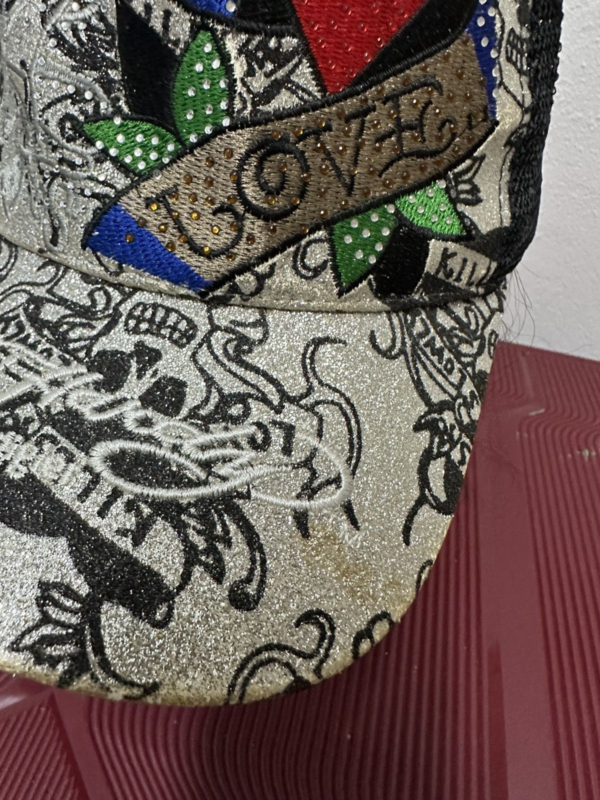 Ed Hardy Ed Hardy Cap by Christian Audigier Vintage Tattoo Size ONE SIZE - 7 Thumbnail