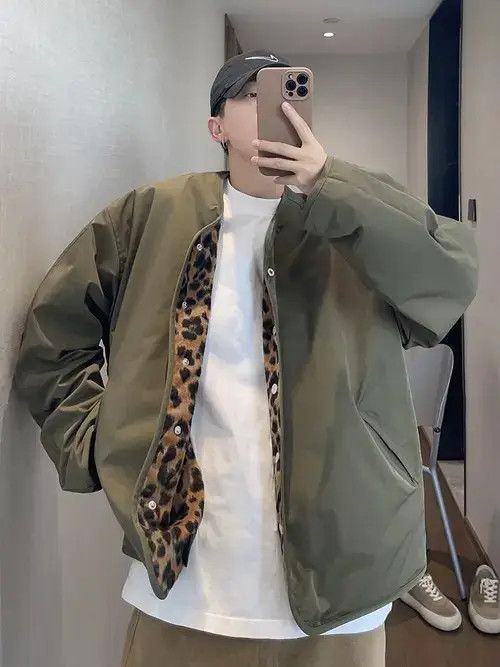 Other Tiger Reversable Bomber Jacket Size US M / EU 48-50 / 2 - 2 Thumbnail