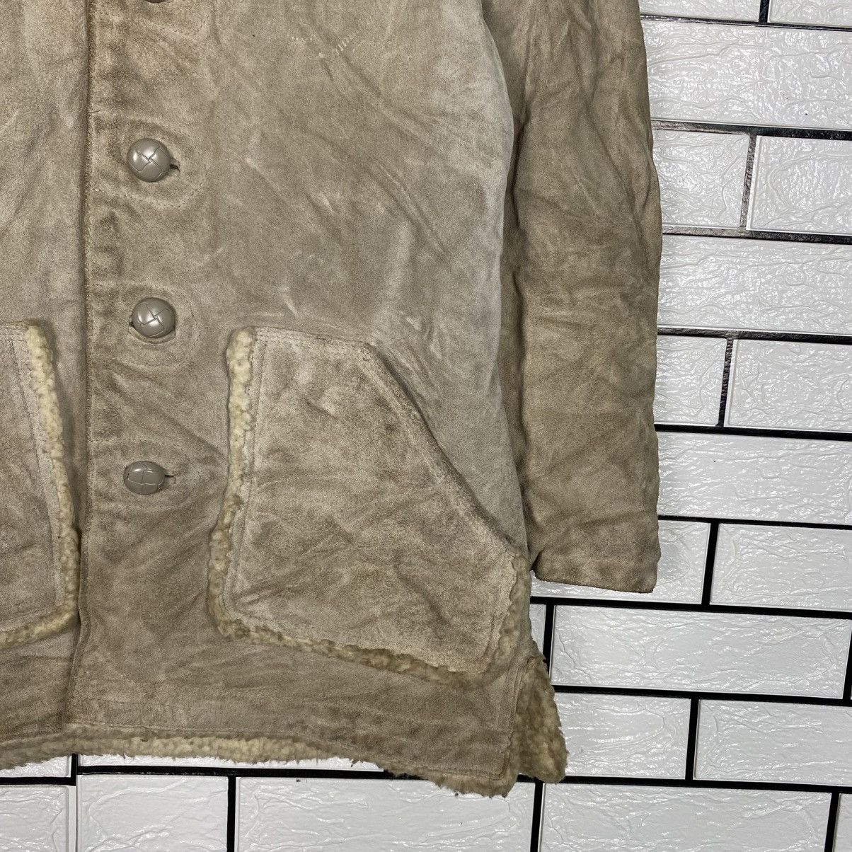 Marlboro 📌Vintage Marlboro Sherpa Genuine Leather Jacket Workwear Size US M / EU 48-50 / 2 - 6 Thumbnail